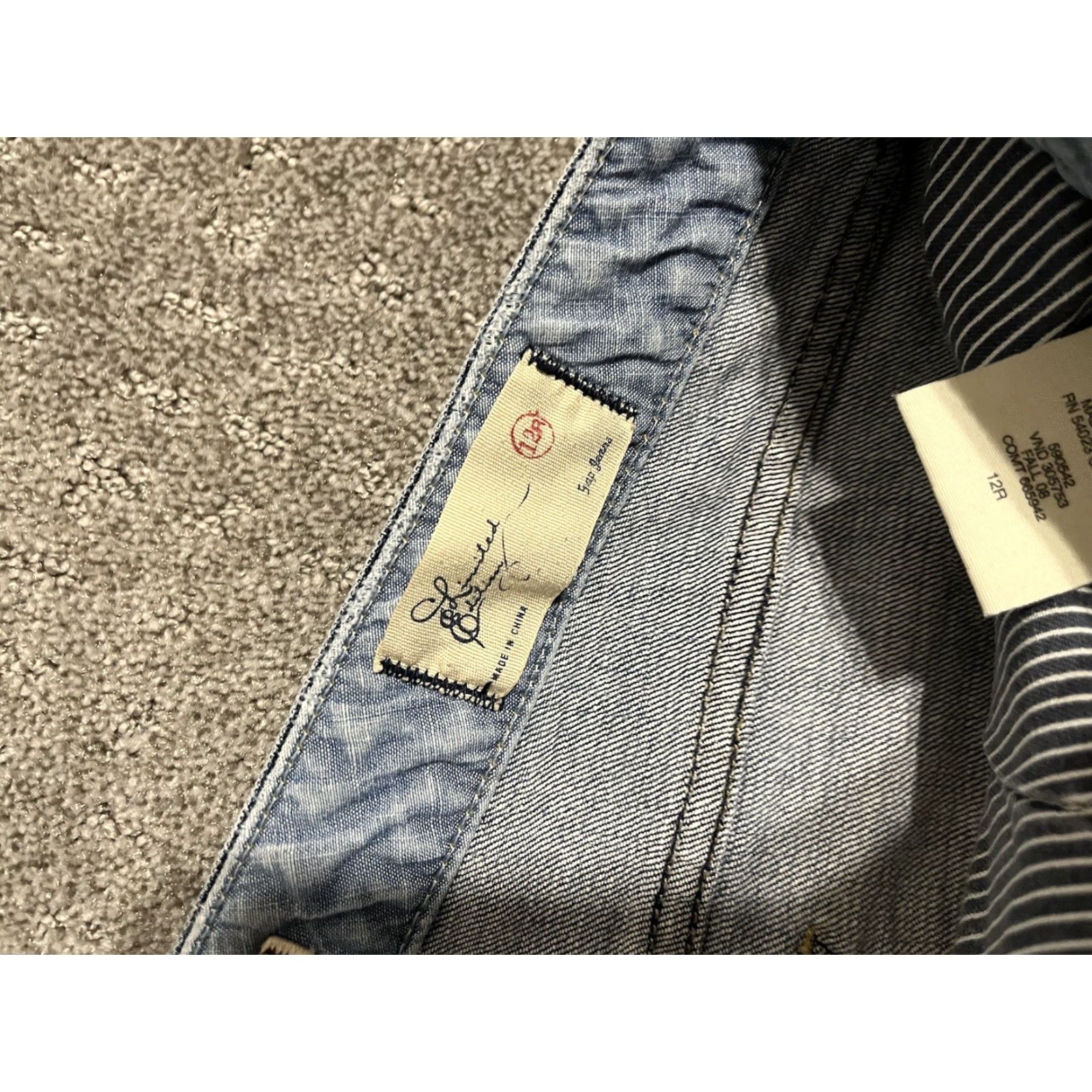 Gap VINTAGE GAP LIMITED EDITION SKINNY WOMENS JEANS sz 12 Regular Blue Denim 90s Size 34" / US 12 / IT 48 - 5 Thumbnail