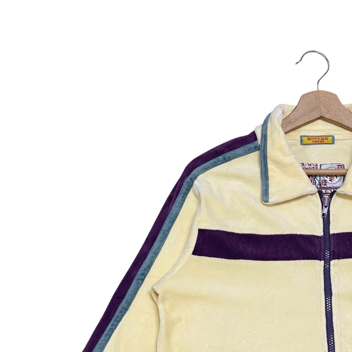Japanese Brand Vintage 90’s Betty’s Blue Shinji Abe Velour Track Jacket Size US S / EU 44-46 / 1 - 5 Thumbnail