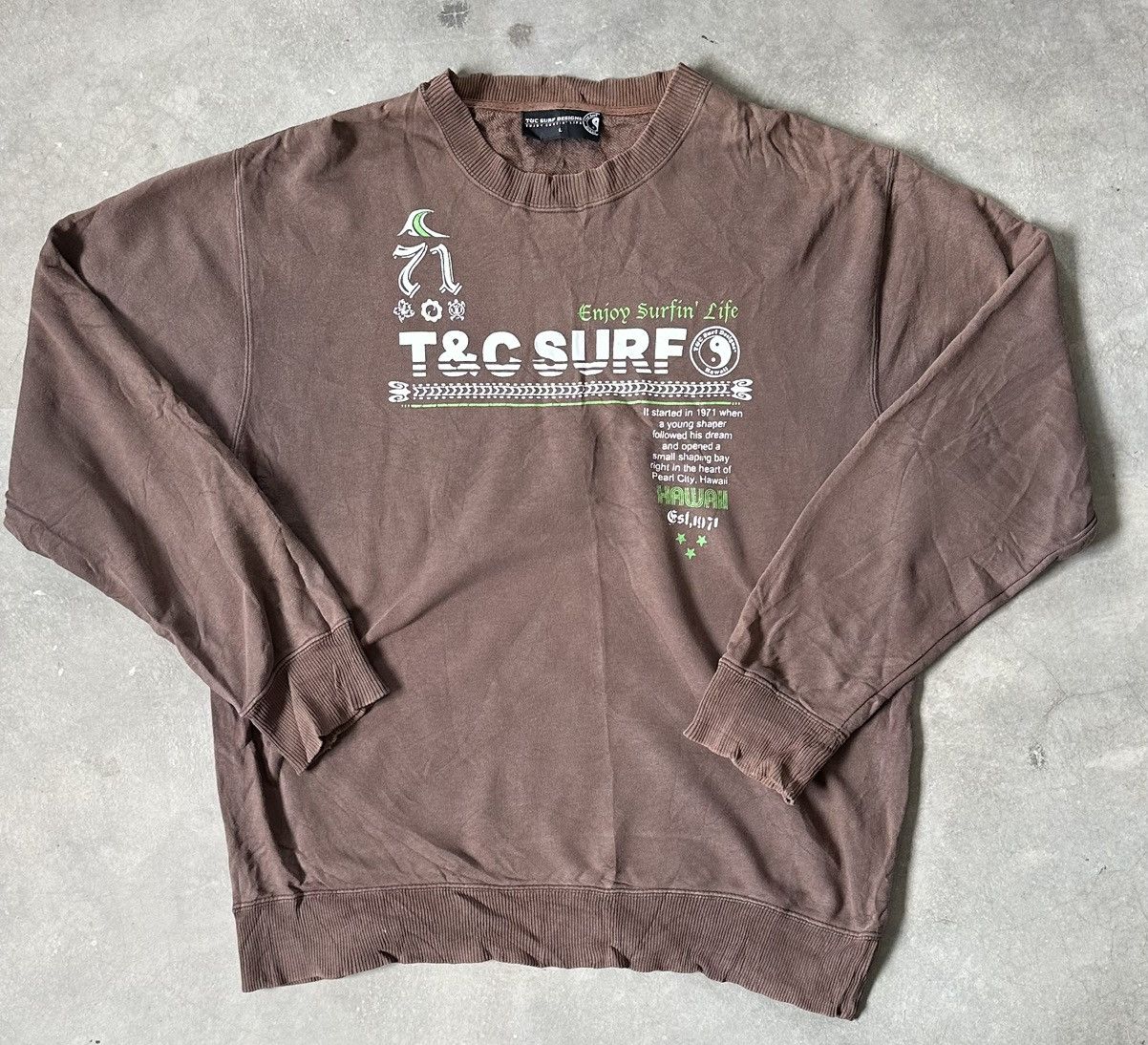 Vintage VINTAGE T&C SURF SWEATSHIRT Size US L / EU 52-54 / 3 - 2 Thumbnail