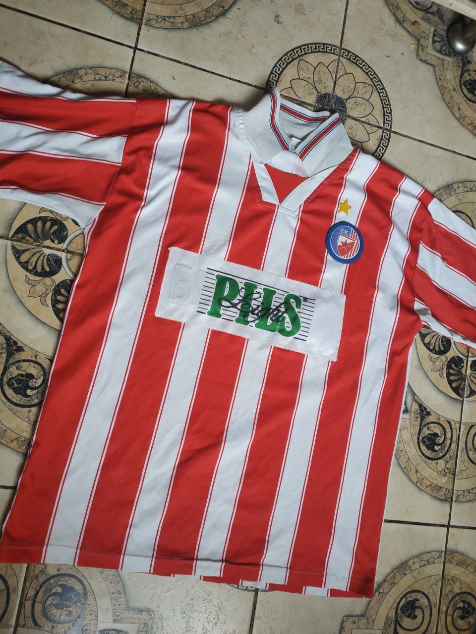 Vintage 90s Crvena Zvezda Jersey RedStar Belgrade Yugoslavia
