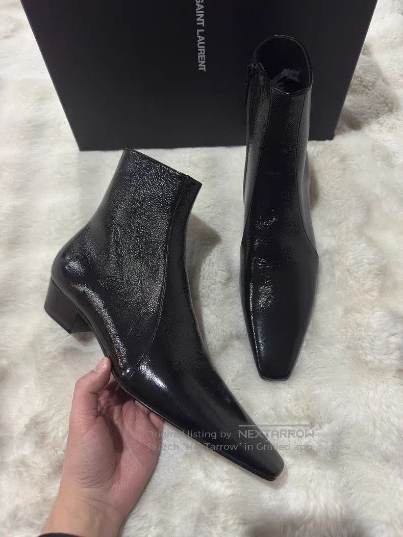 Saint Laurent Paris Saint Laurent Paris Crinkle Boots Men's Boots Size US 9 / EU 42 - 1 Thumbnail