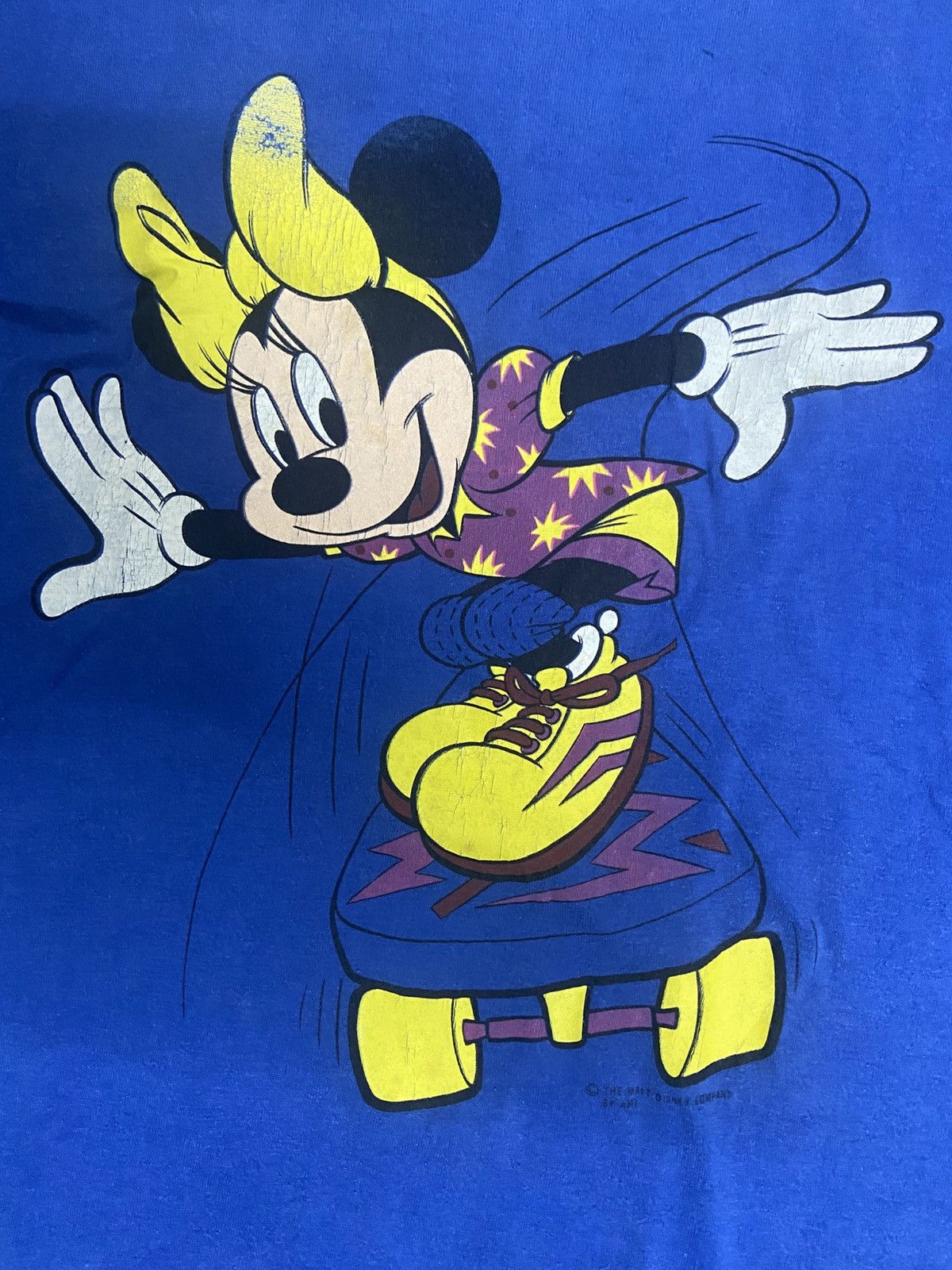 Vintage 80s Mickey Mouse Walt Disney Cartoon Tee Size US L / EU 52-54 / 3 - 5 Thumbnail