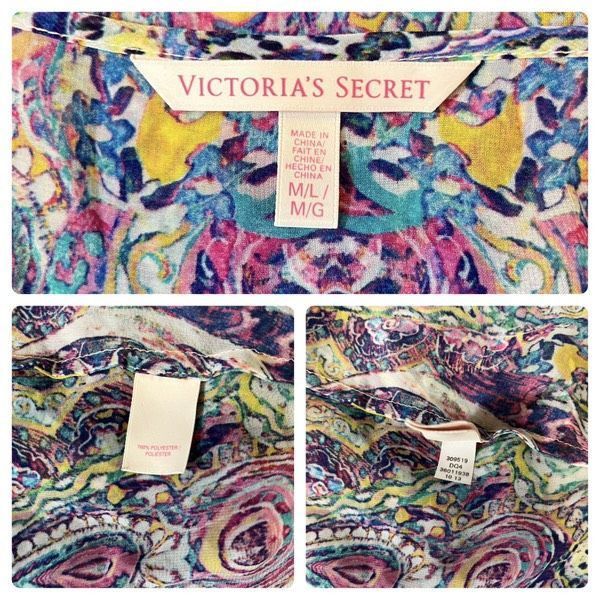 Victoria's Secret Victoria’s Secret silky sheer psychedelic paisley caftan Size ONE SIZE - 7 Thumbnail
