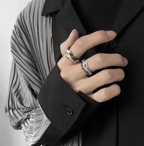 Vintage Retro punk rings Size ONE SIZE - 3 Thumbnail