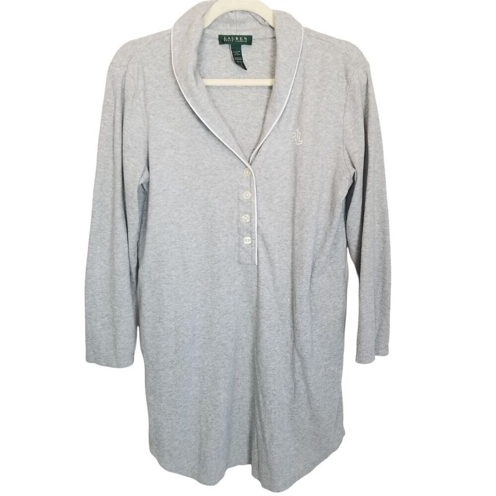 Lauren Ralph Lauren Lauren Ralph Lauren Womens Pajamas Night Shirt Sleepwear S Size 42" / US 20 - 1 Thumbnail