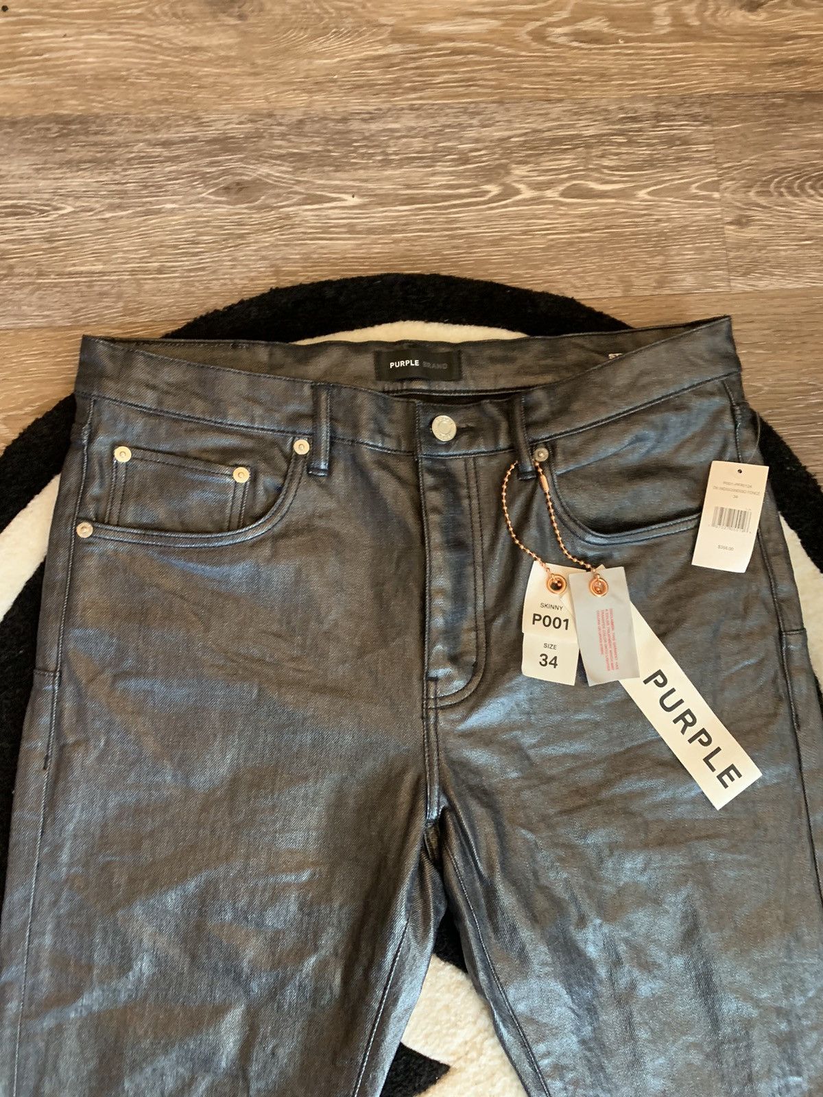Purple Brand (34) Purple Brand Rockstar Leather Jeans All OG Never Worn Size US 34 / EU 50 - 4 Thumbnail