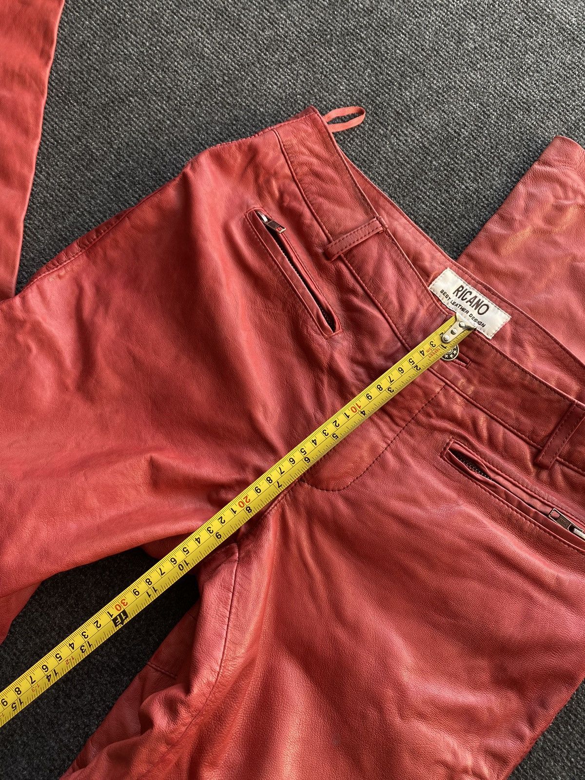 Japanese Brand 🔥Ricano Opium Punk Moto Racing Leather Pants 32 Goth emo Size 32" / US 10 / IT 46 - 8 Thumbnail