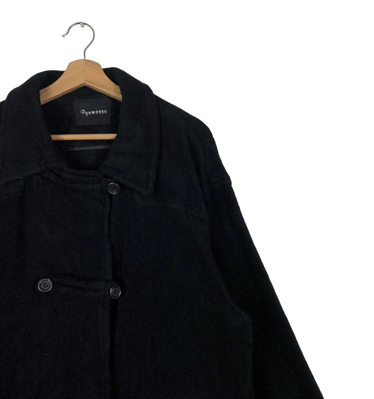 Japanese Brand VINTAGE CHORE JACKET PYUMOSSO JAPAN MADE RICH BLACK Size US M / EU 48-50 / 2 - 4 Thumbnail