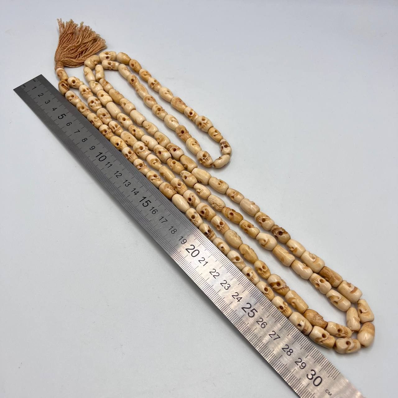 Vintage 106 Prayer Bead Buddhism Bone Skull Meditation