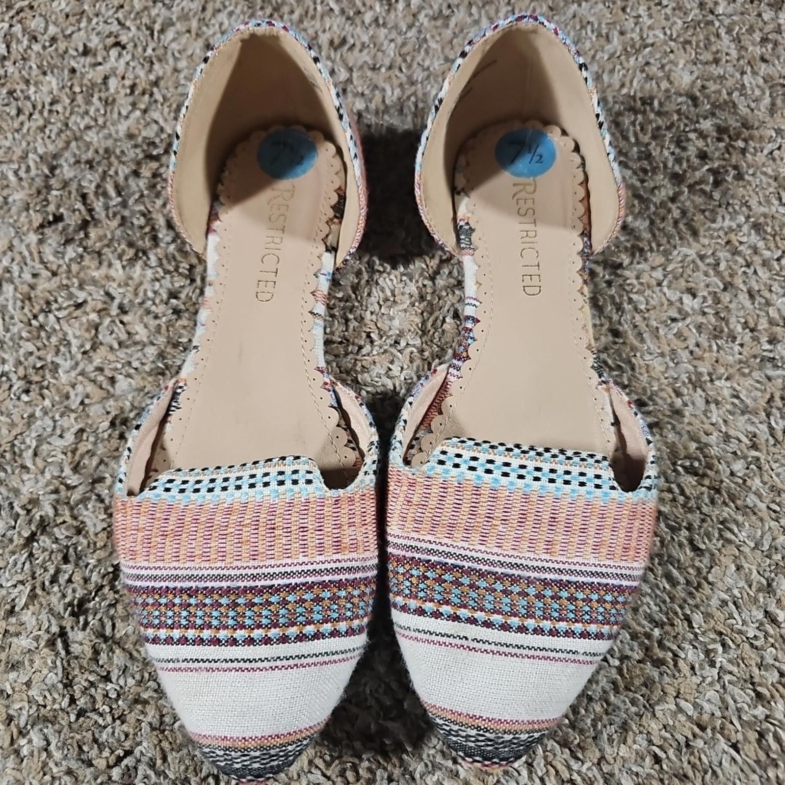 Restricted Restricted Womens Ballet Flats 7.5 Boho Casual Travel Shoes Size US 7.5 / IT 37.5 - 3 Thumbnail