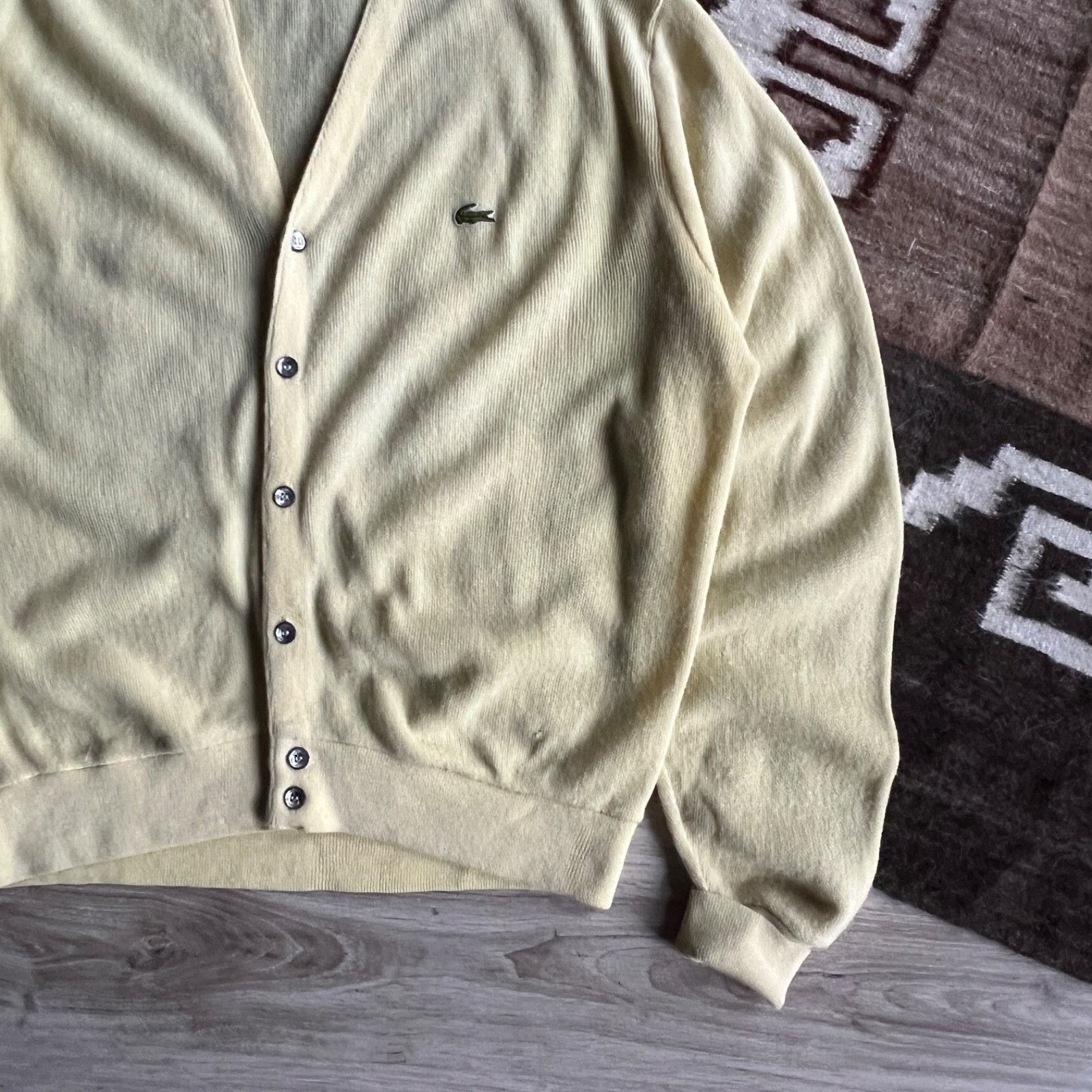 Lacoste Lacoste Izod Vintage Cardigan Knit Sweater US Made 9698AC Size US L / EU 52-54 / 3 - 4 Thumbnail