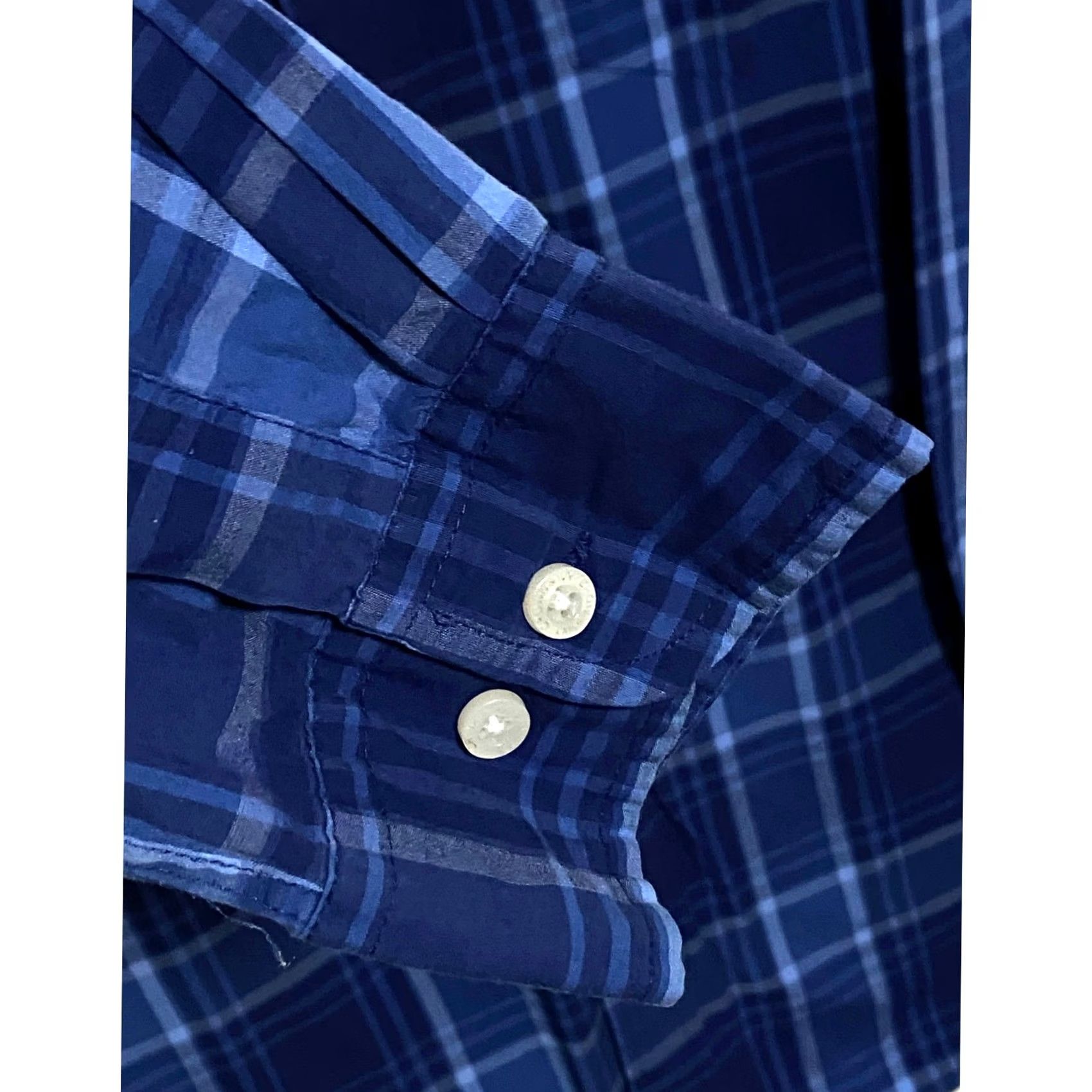 Vintage Crown & Ivy Plaid Button Shirt Men L Classic Fit Blue Preppy Office Coastal Work Size US L / EU 52-54 / 3 - 6 Thumbnail