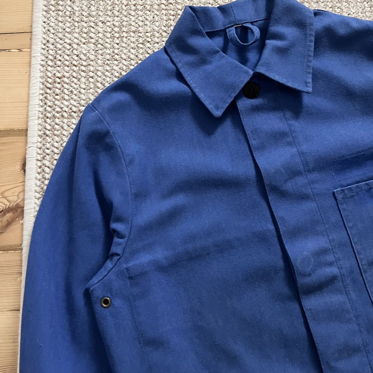Vintage French sanfor chore vintage faded works jacket Size US S / EU 44-46 / 1 - 3 Thumbnail