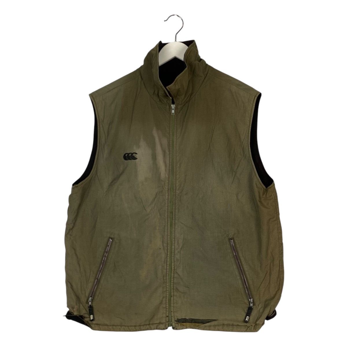Designer × Vintage Canterbuy CCC Reversible Vest Sweater Full Zip Size US L / EU 52-54 / 3 - 1 Thumbnail