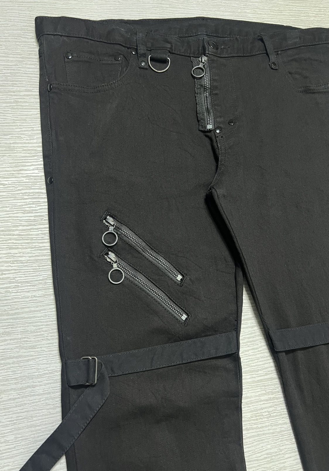 Number (N)ine Number (N)ine - Bondage Multi Zip Denim Jeans Size US 36 / EU 52 - 4 Thumbnail