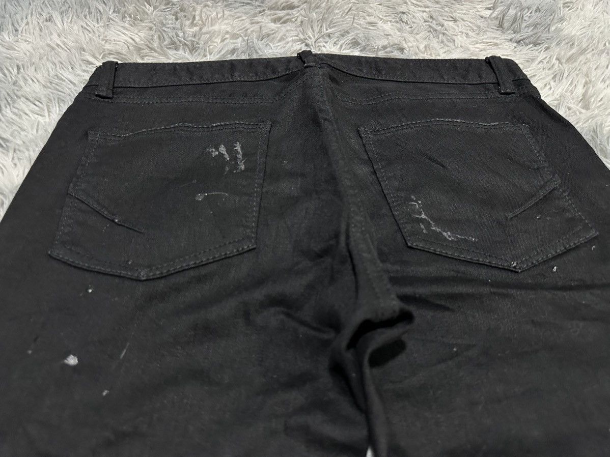 GOSTAR DE FUGA 🔥Y2K Archived Gostar De Fuga Grunge Distressed Black Denim Size US 32 / EU 48 - 10 Thumbnail