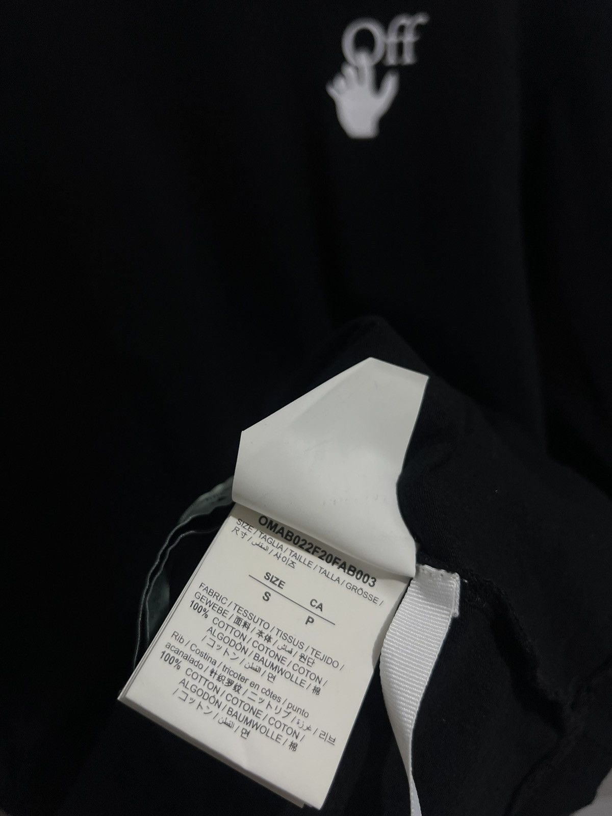 Off-White Off White Fw20 Cut Here Longsleeve Tshirt Size US S / EU 44-46 / 1 - 8 Thumbnail