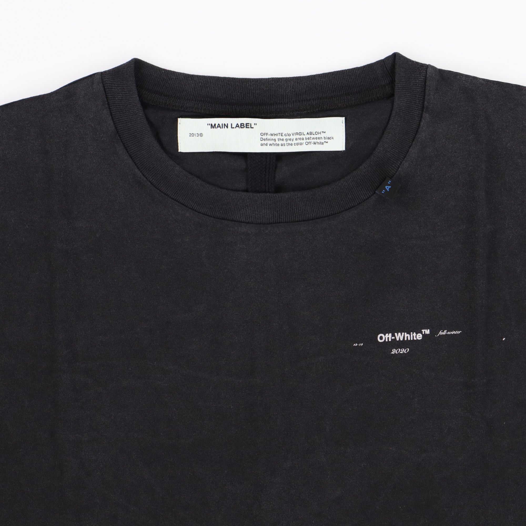 Off-White Washed Black Embroidered Scribble Arrows Oversized T-Shirt Size US XS / EU 42 / 0 - 6 Thumbnail