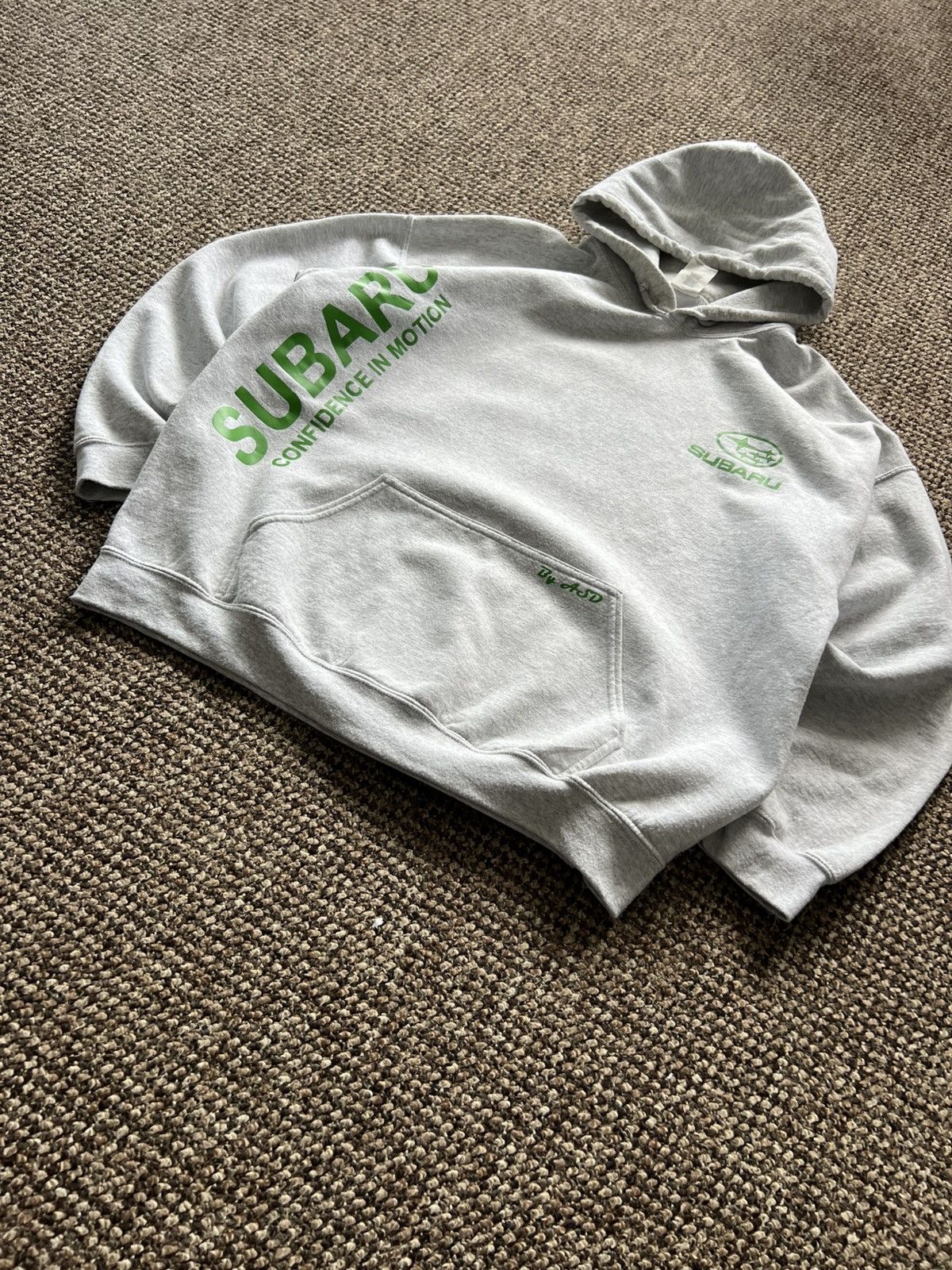 Vintage Vintage Subaru Racing Men's Oversized Rare Gray Hoodie XL Size US XL / EU 56 / 4 - 8 Thumbnail