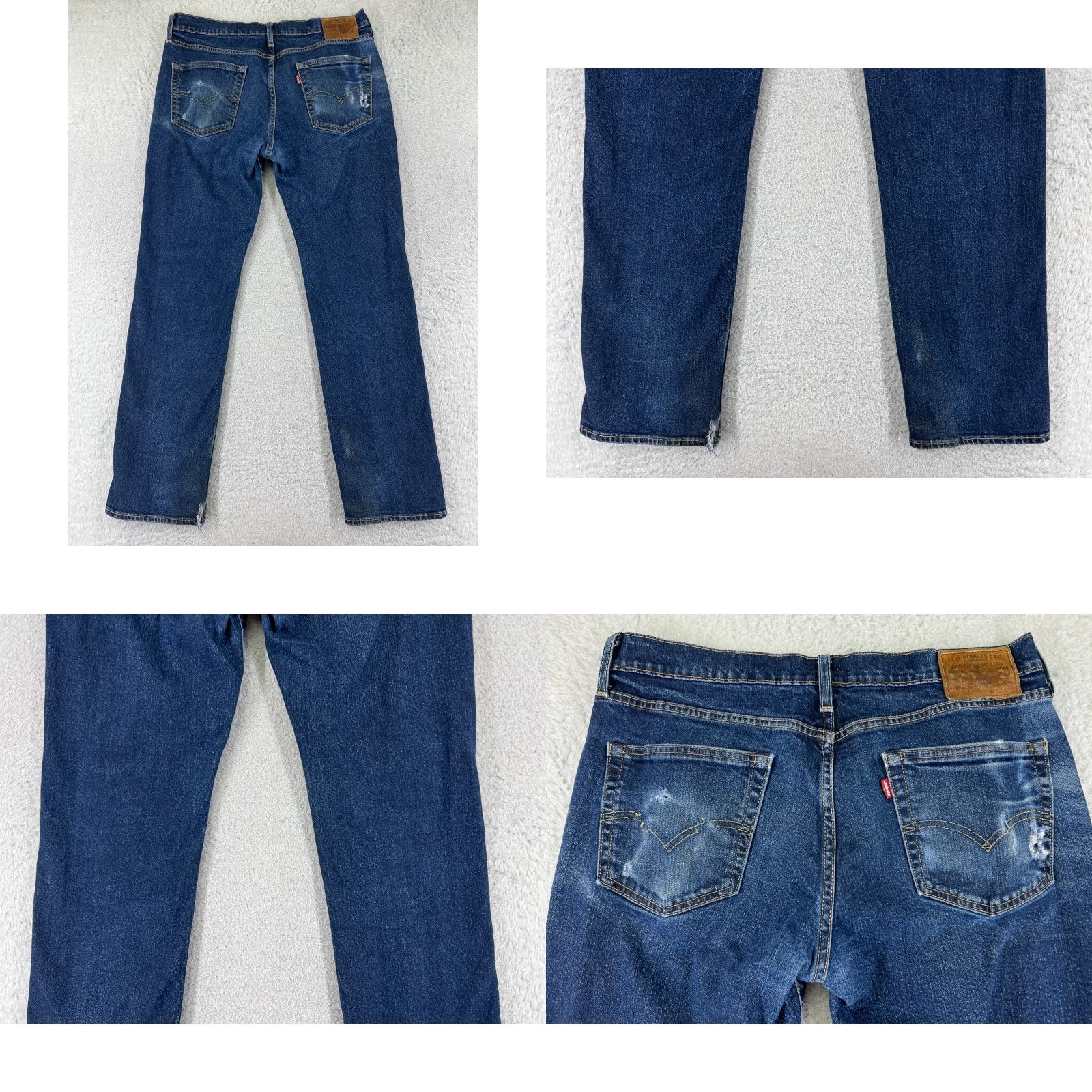 Levi's VINTAGE Levi's Jeans 514 32x30 Blue Denim 5-Pocket Cotton Blend Regular Men Adult Dark Wash Size US 32 / EU 48 - 10 Thumbnail