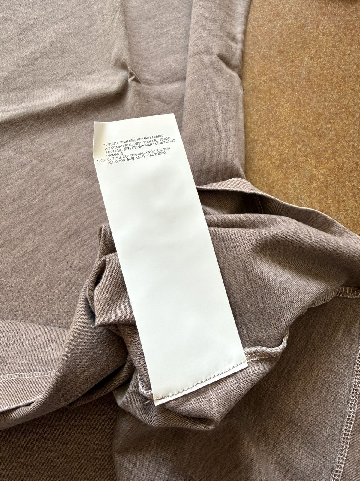 Maison Margiela Maison Margiela Line 10 Basic Tee Enzyme Wash Brown Medium Size US M / EU 48-50 / 2 - 9 Thumbnail