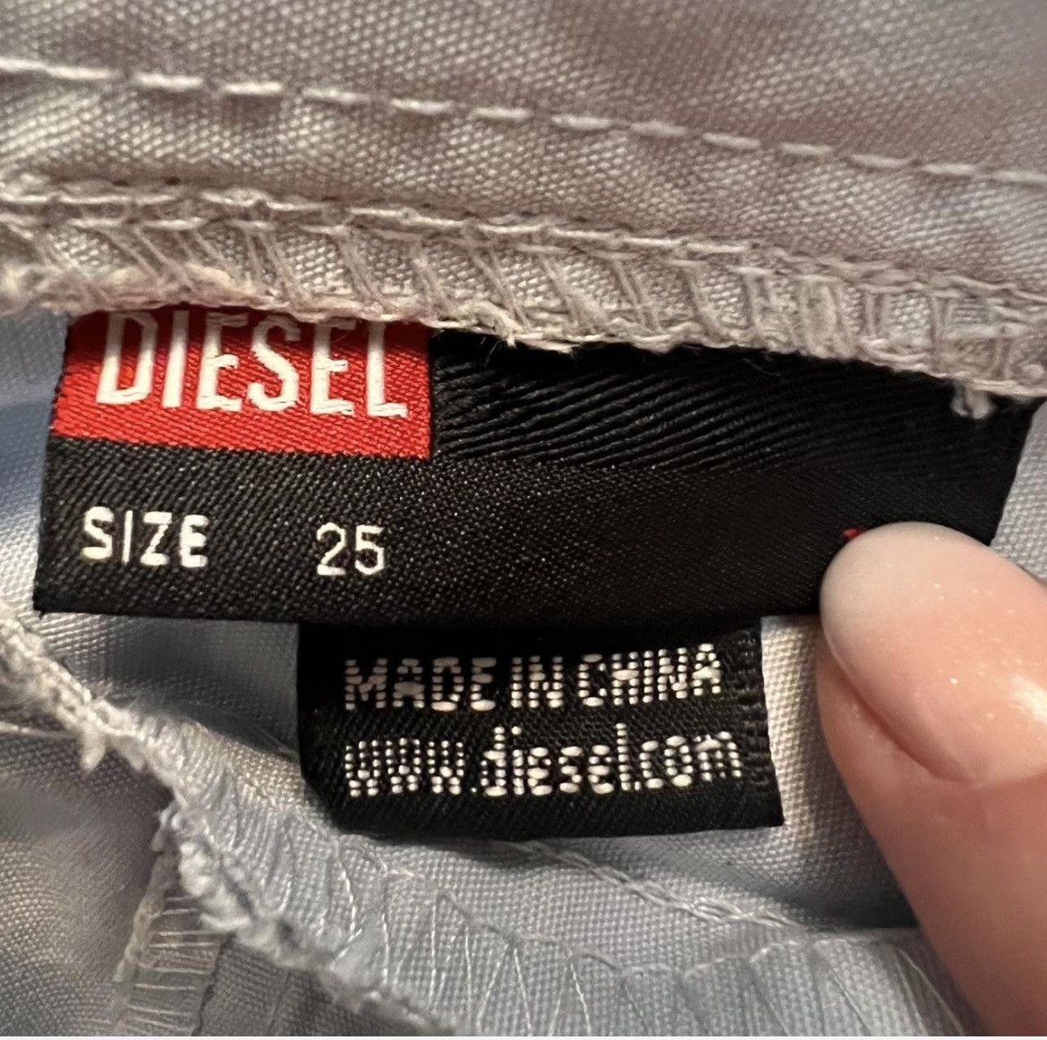 Diesel Y2K Utility Mini Skirt Women’s Size 25 Beige Cargo