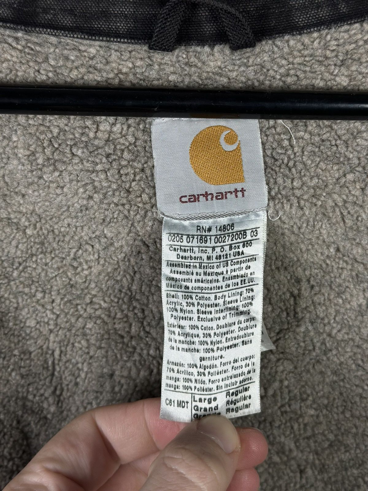 Carhartt × Vintage Vintage 90s Blue Faded Carhartt Detroit Jacket Size US L / EU 52-54 / 3 - 12 Thumbnail