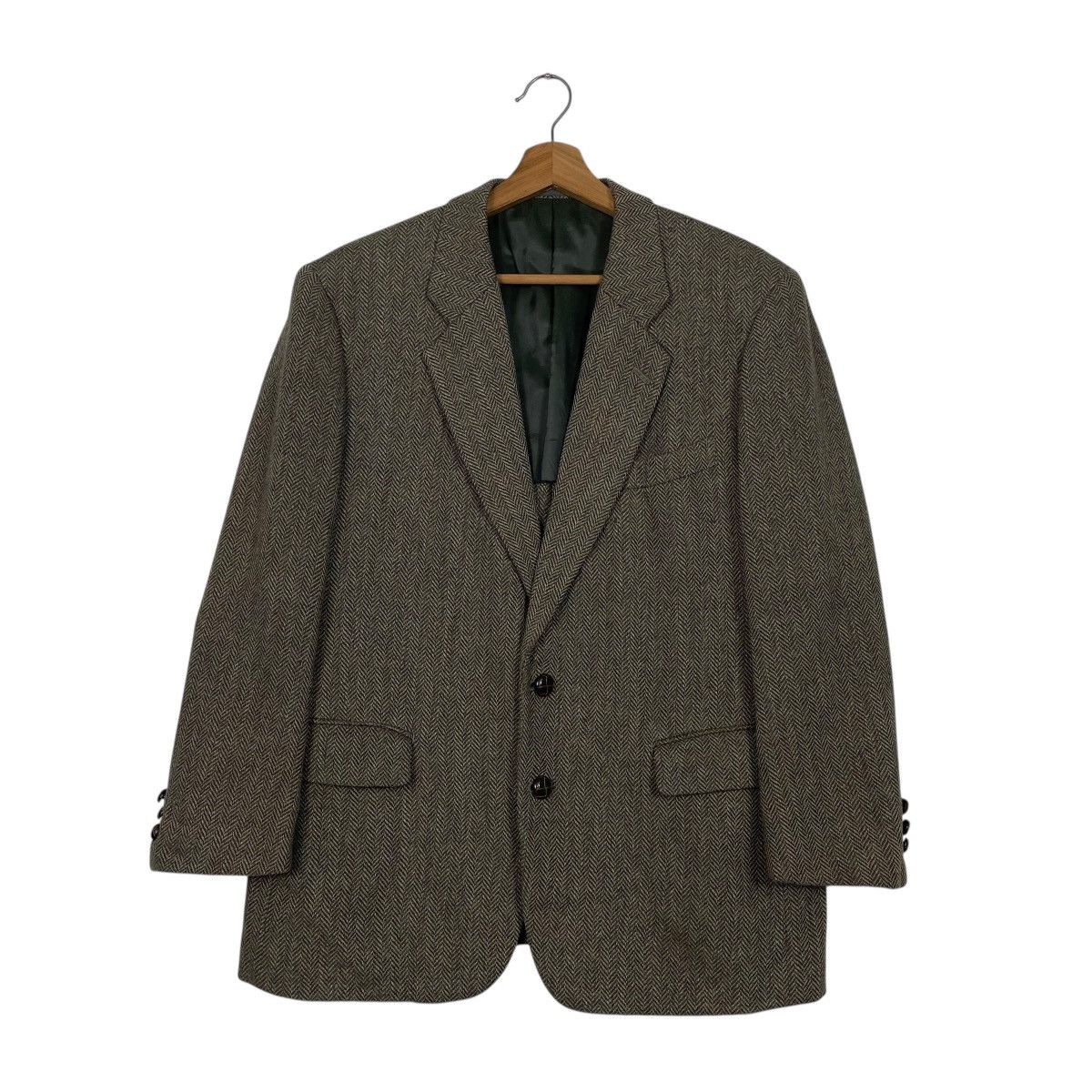 Oscar De La Renta Oscar De La Renta Herringbone Blazer Size US M / EU 48-50 / 2 - 1 Thumbnail