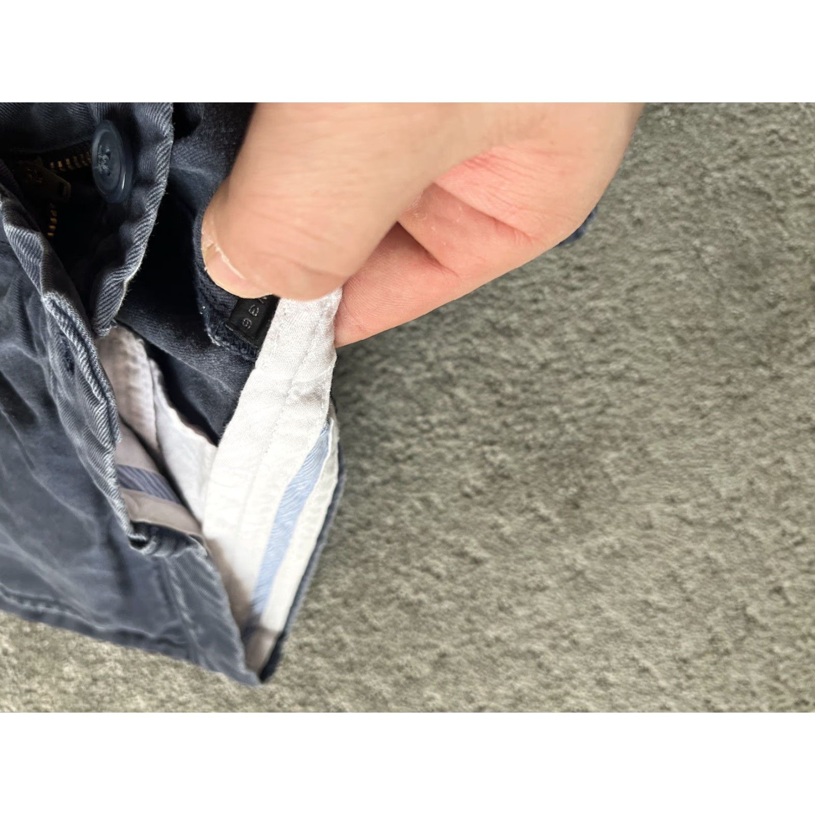 J.Crew VINTAGE J.CREW Men's Slim Chino Pants Size 36 Blue Cotton Flat Front Straight Leg Size US 36 / EU 52 - 5 Thumbnail