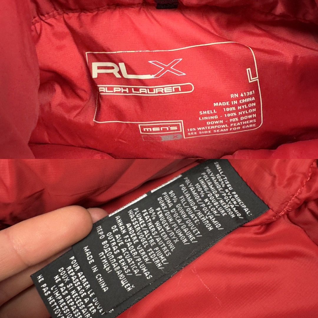 Ralph Lauren × Vintage Ralph Lauren Men's Red Mock Neck Full Zip Puffer Vest Large Size US L / EU 52-54 / 3 - 7 Thumbnail