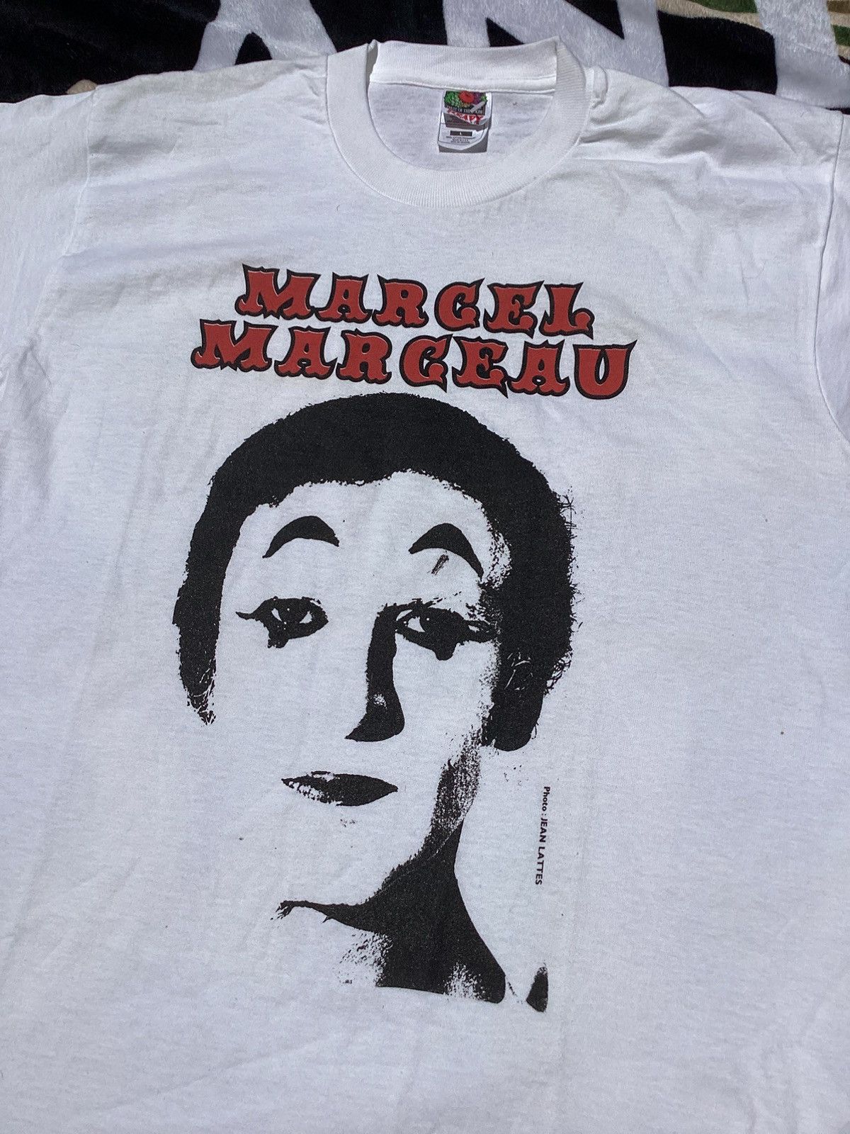 Vintage Vintage Marcel Marceau Mime 1998 North American tour tshirt Size US L / EU 52-54 / 3 - 2 Thumbnail