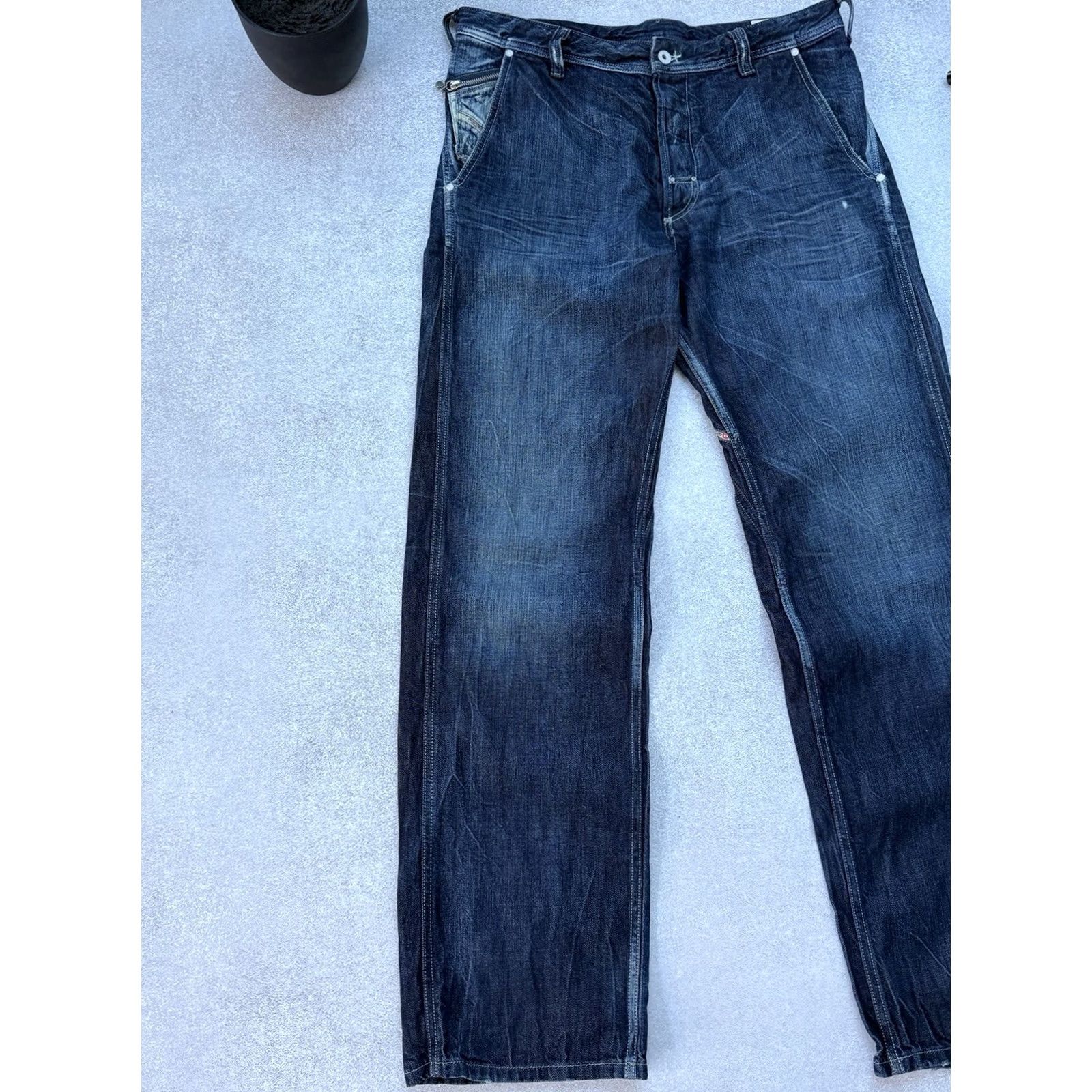 Diesel VINTAGE Diesel Pheyo Jeans Men’s W34 L34 Blue Denim Straight Jeans Size US 34 / EU 50 - 3 Thumbnail