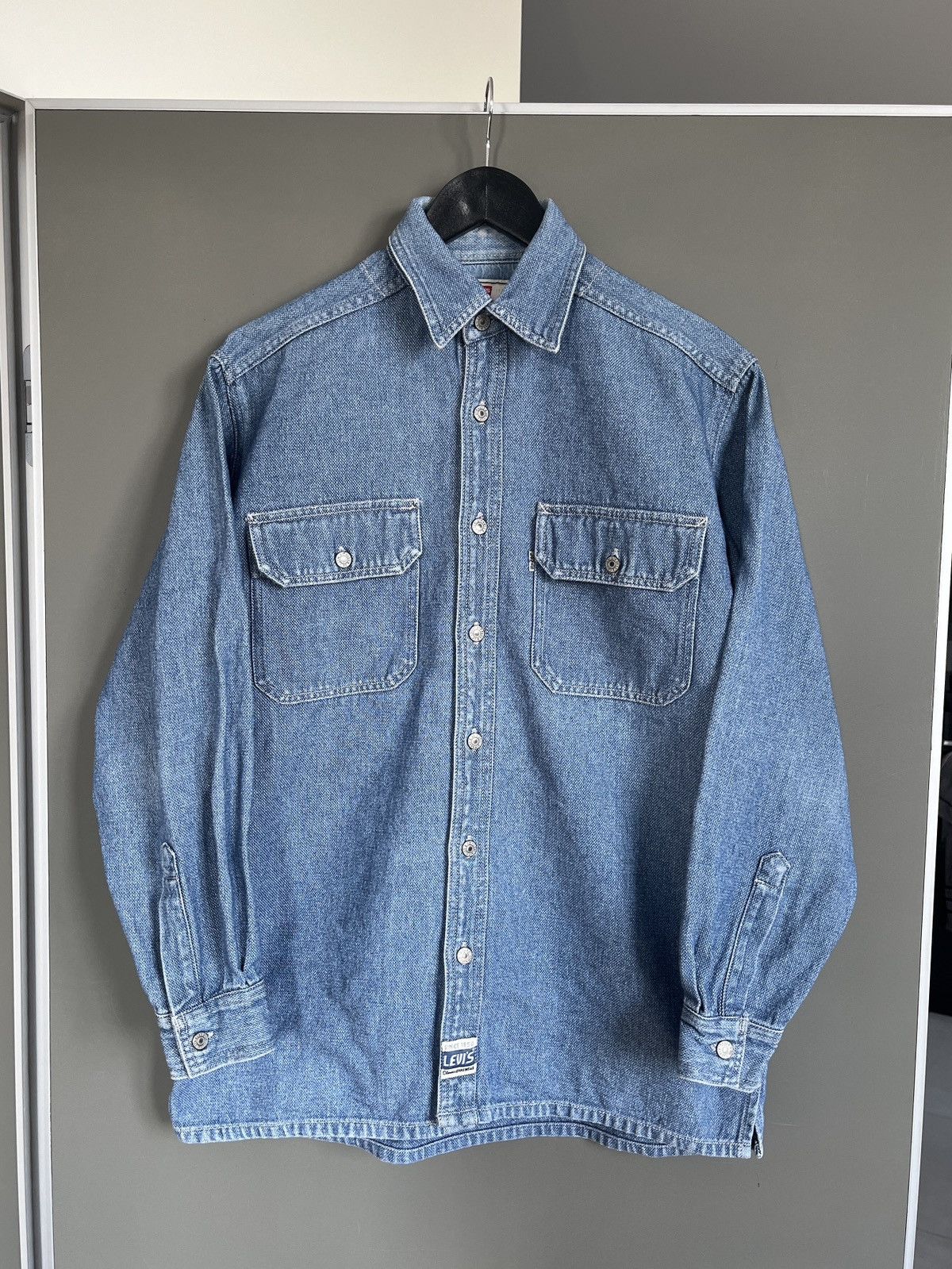 Levi's × Levi's Vintage Clothing × Vintage Levis Vintage Silvertab Denim Overshirt Size US S / EU 44-46 / 1 - 1 Thumbnail