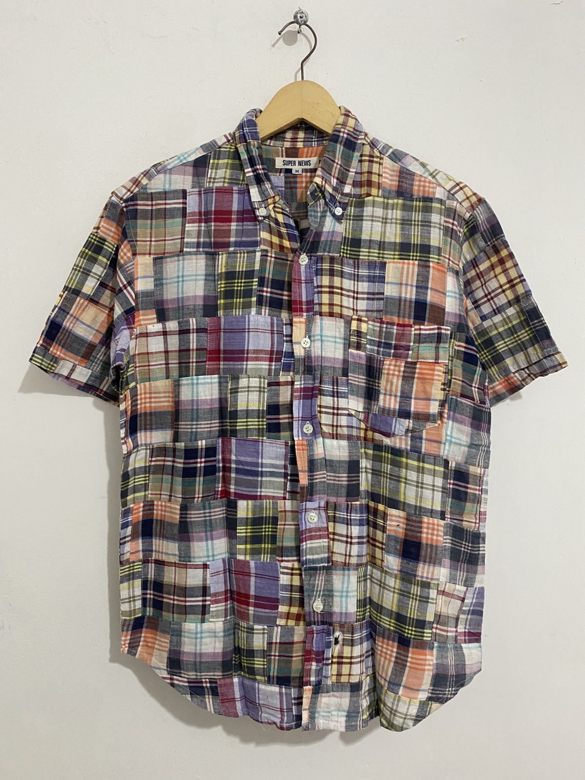 If Six Was Nine × Japanese Brand × Le Grande Bleu (L.G.B.) Japanese patchwork shirt ifsixwasnine kmrii styled Size US M / EU 48-50 / 2 - 1 Thumbnail