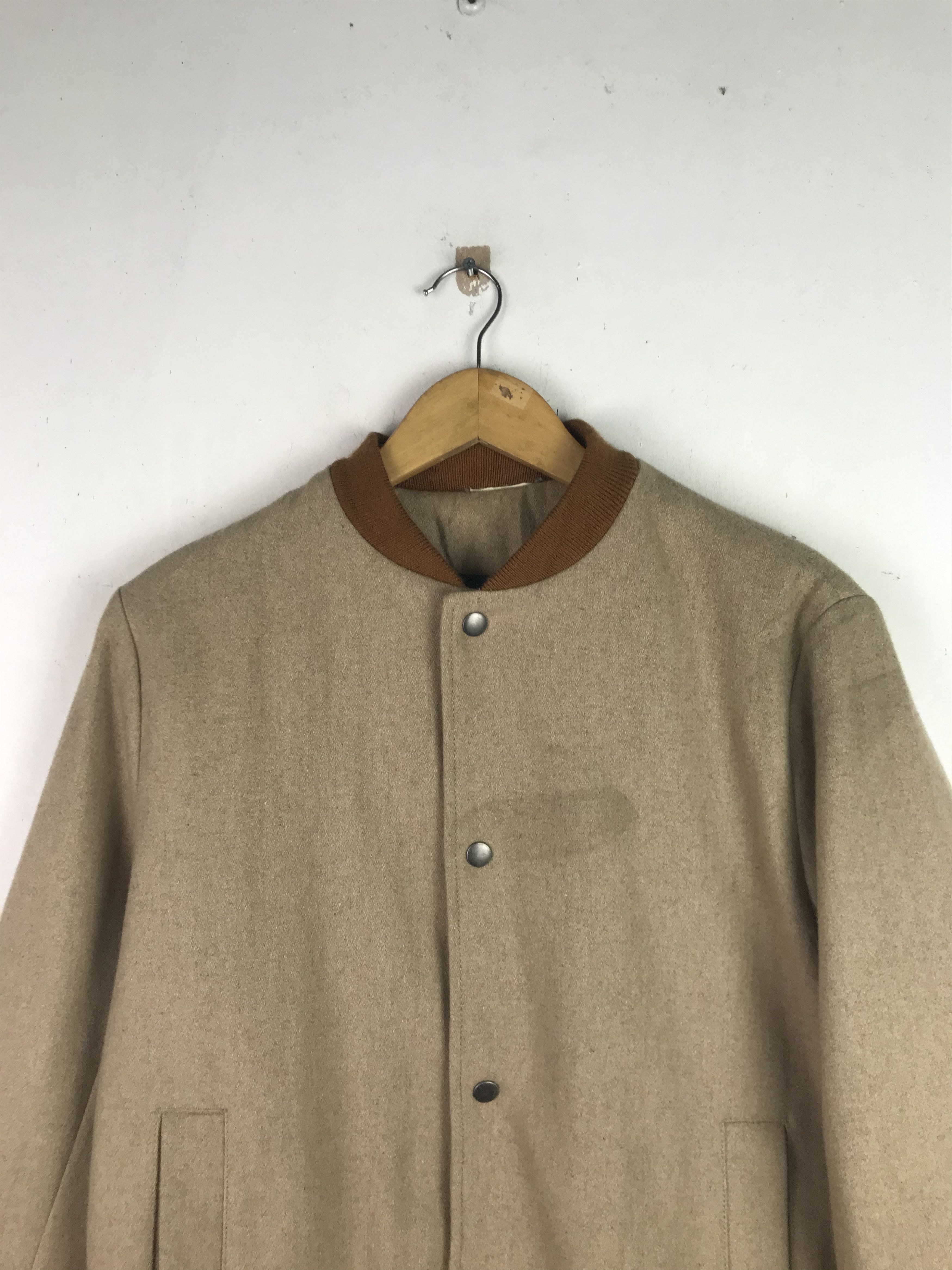 Japanese Brand × Vintage Vintage Wool Bomber Jacket Full Button Size US M / EU 48-50 / 2 - 3 Thumbnail