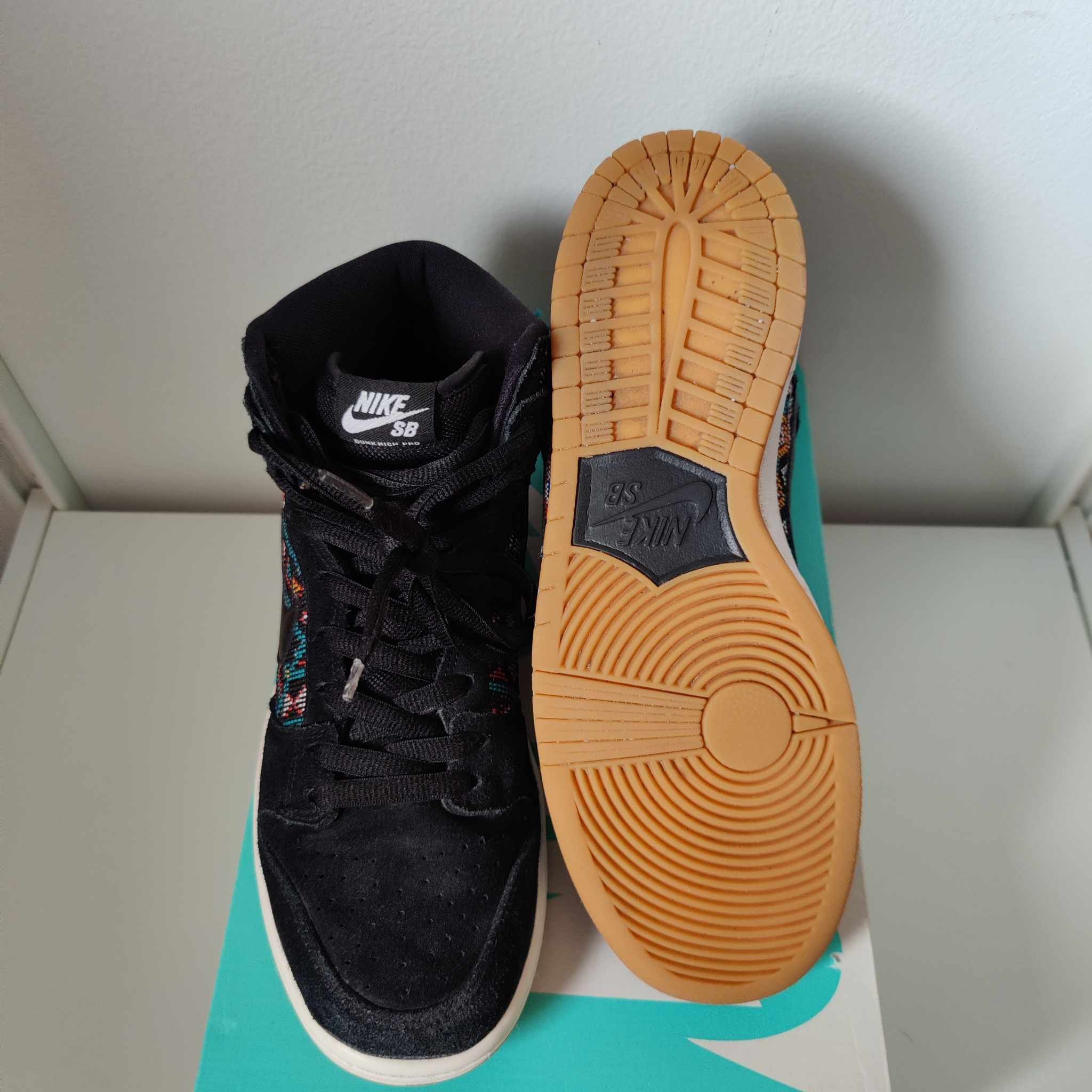 Nike Nike SB Dunk High Premium ‘Seat Cover’ Aztec Geometry Suede Size US 10.5 / EU 43-44 - 14 Thumbnail