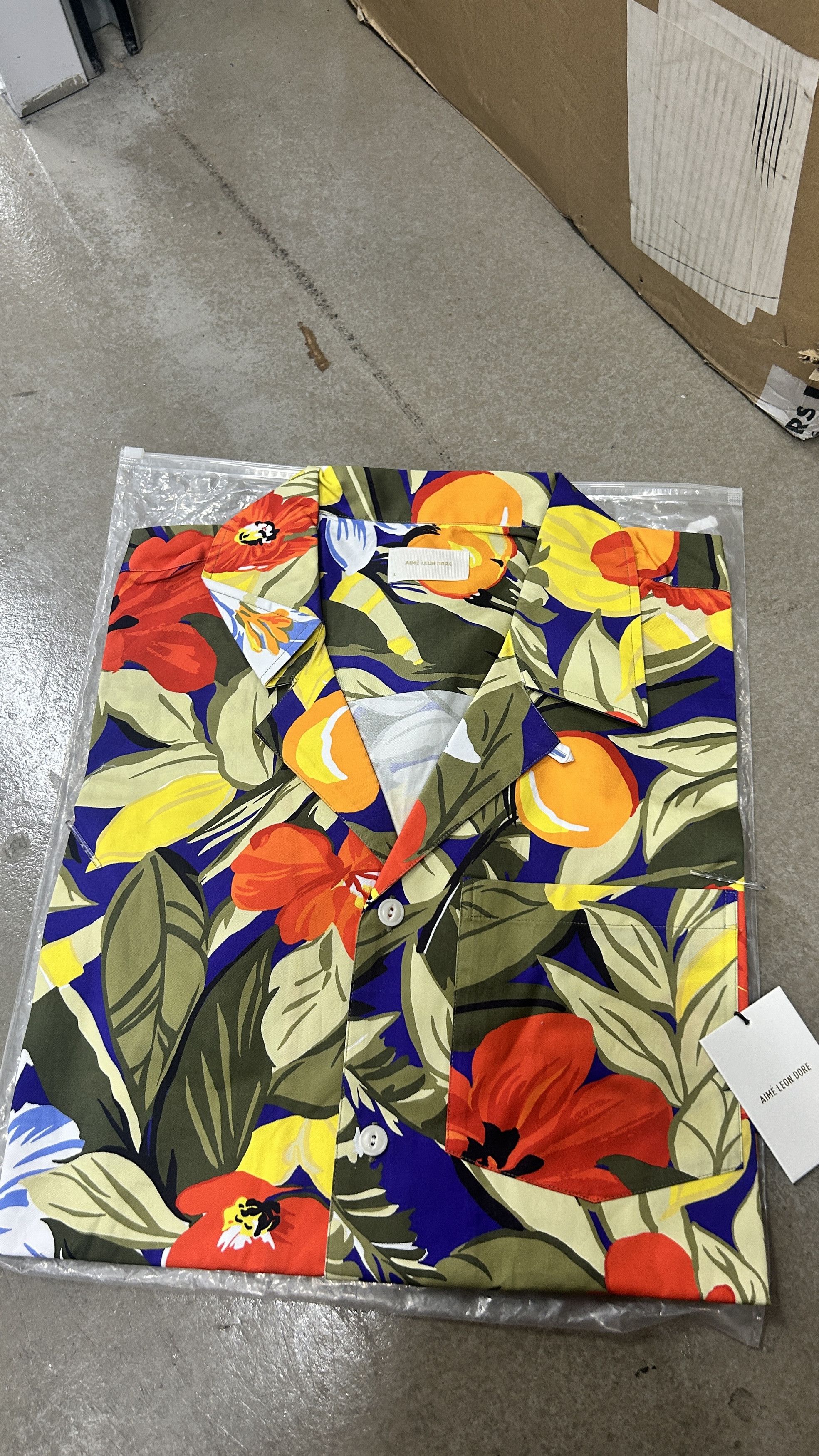 Aime Leon Dore Aime Leon Dore Cropped Camp Shirt Floral Size US XS / EU 42 / 0 - 8 Thumbnail