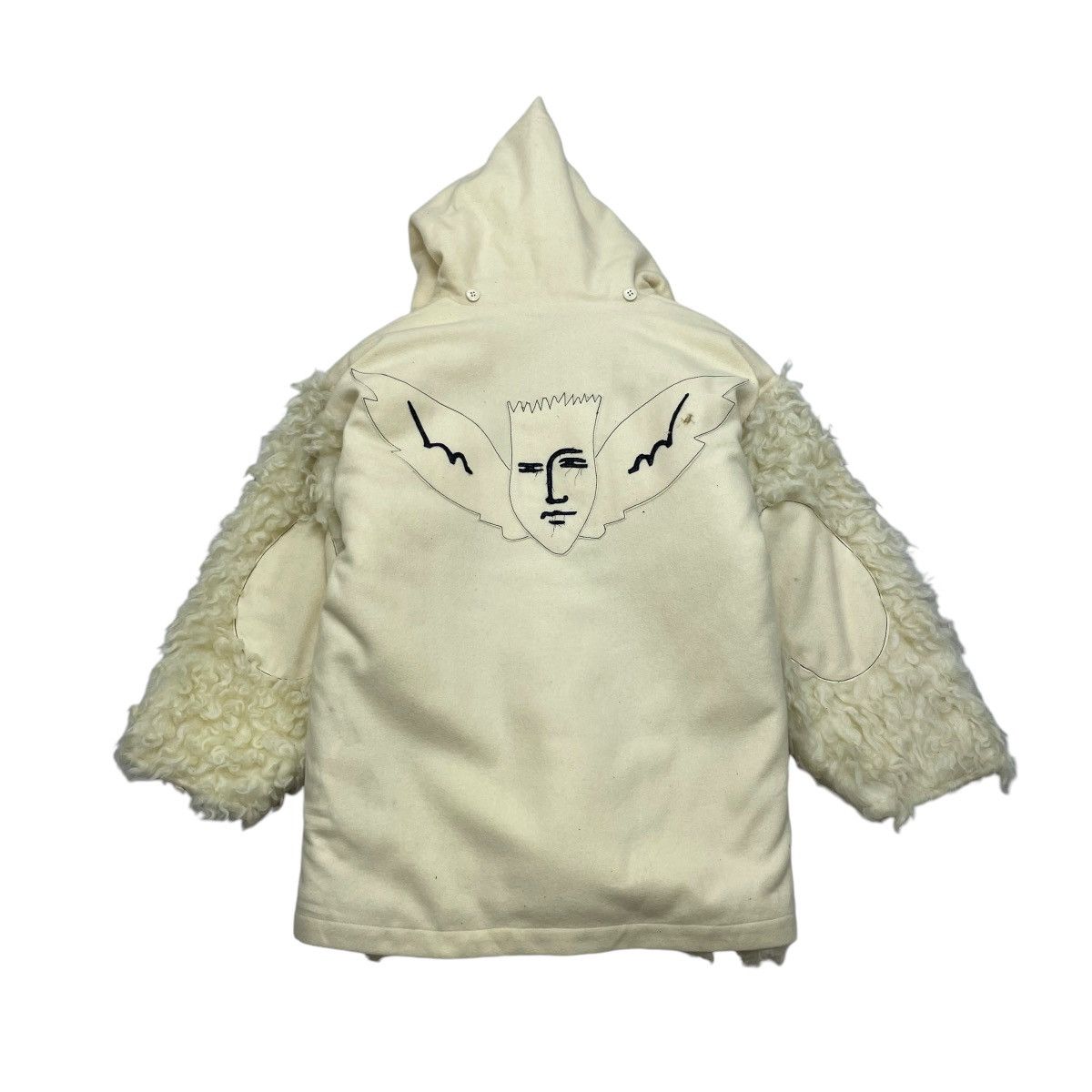🔥Vintage 80s Jean Charles Castelbajec Faux Fur Hooded