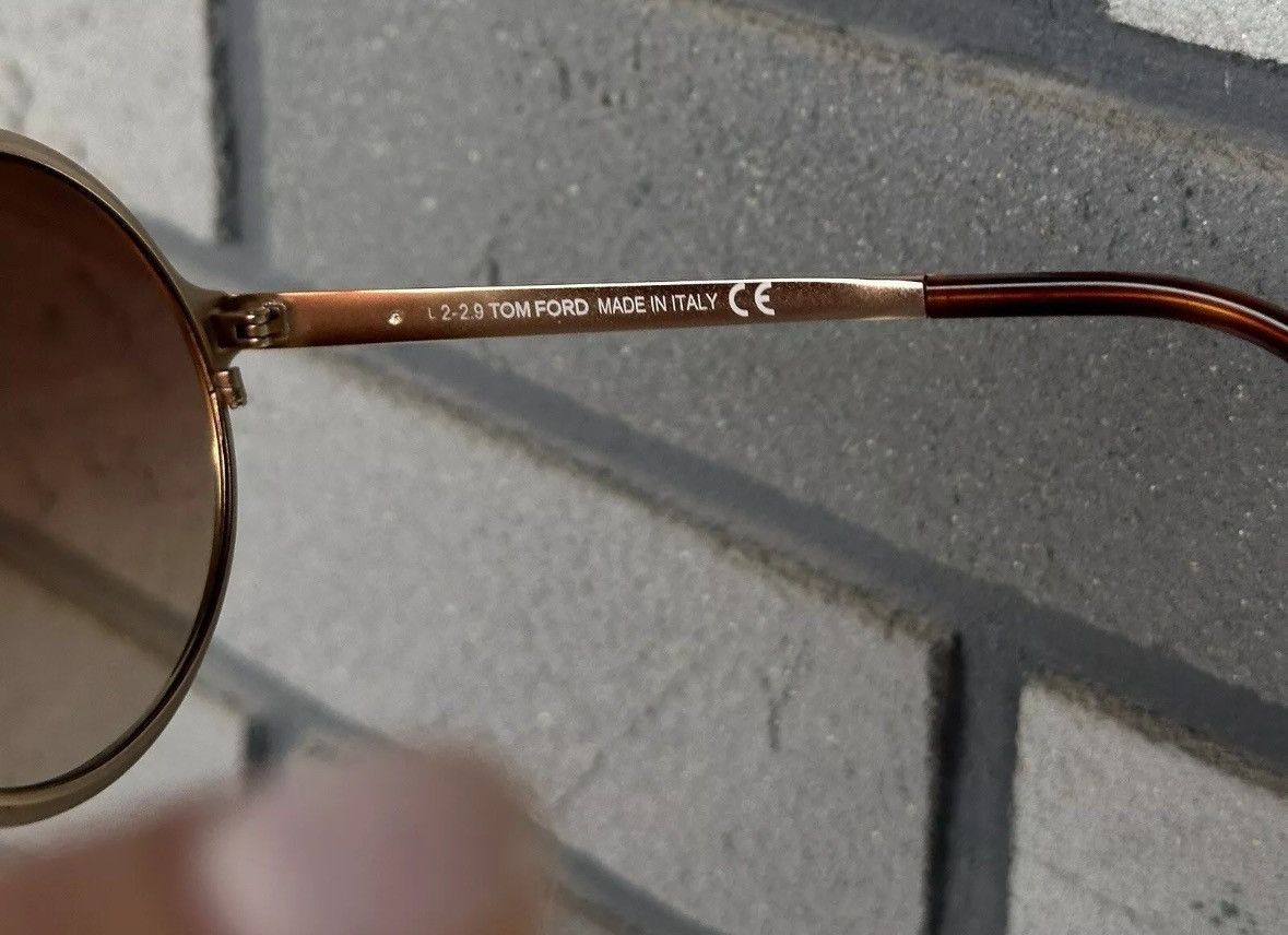 Tom Ford Tom Ford Ava-02 Gold Frame Women’s Round Sunglasses Size ONE SIZE - 14 Thumbnail