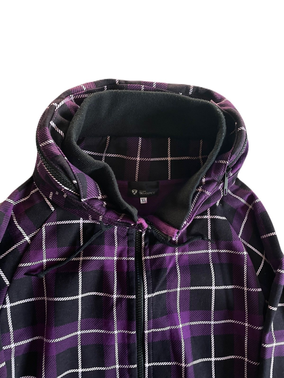If Six Was Nine 2000s Japanese archive Vkei Bono Plaid Check Hooded Jacket Size US M / EU 48-50 / 2 - 5 Thumbnail