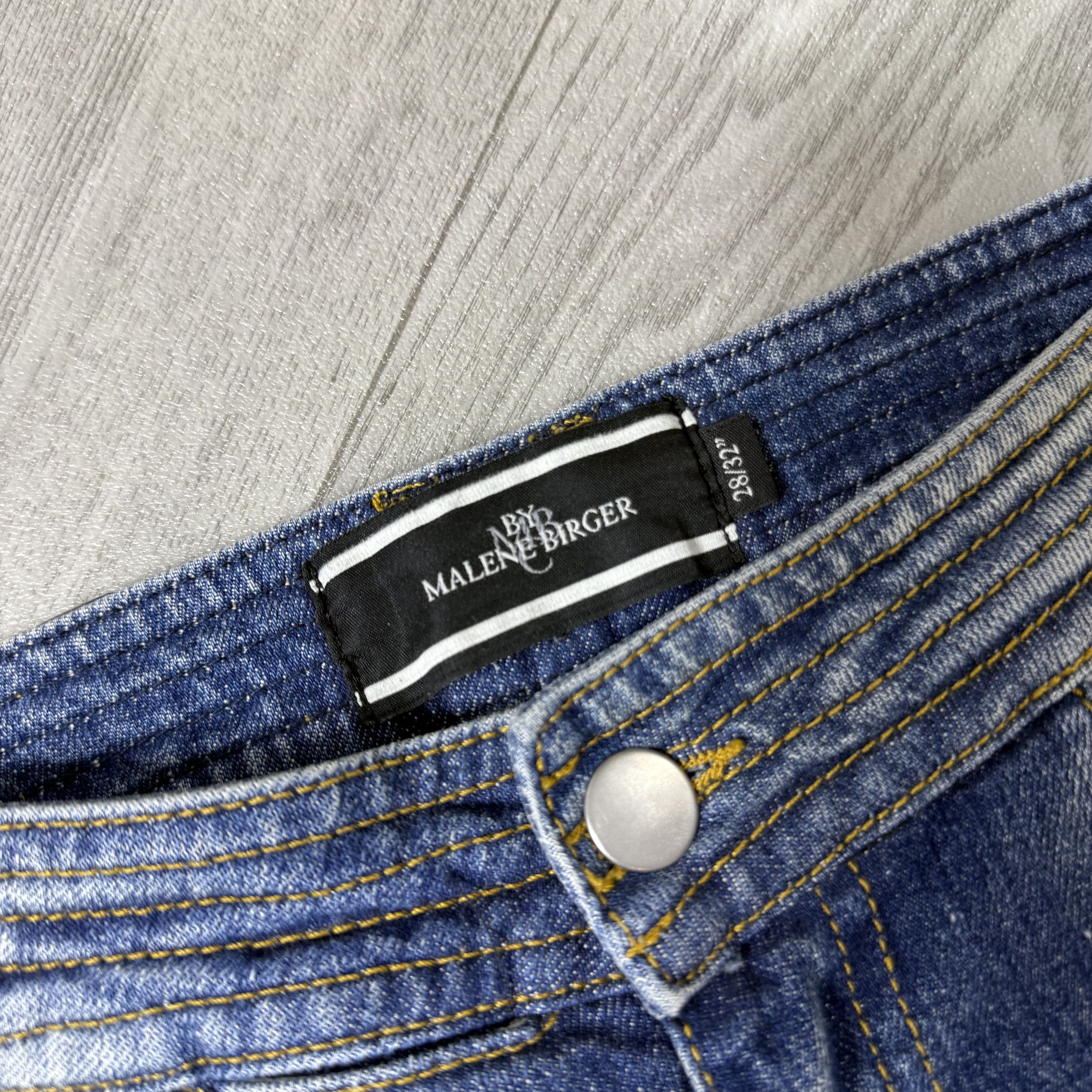 By Malene Birger Vintage By Malene Birger 90s Rare Full Zip Faded Jeans Pants Size 28" / US 6 / IT 42 - 15 Thumbnail