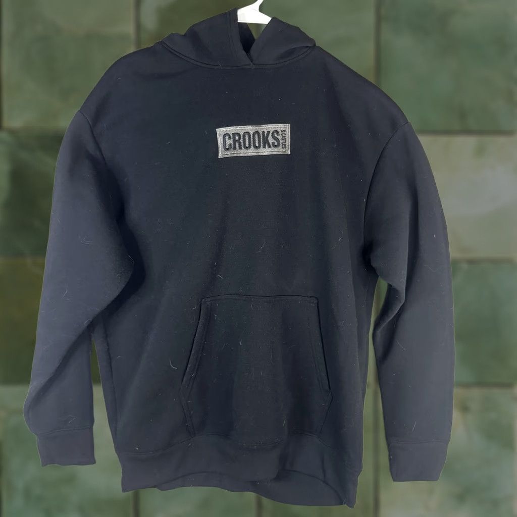 Crooks & Castles Crooks & Castles Hoodie Mens XL Black Fleece Pullover Graphic Logo Sweatshirt Size US XL / EU 56 / 4 - 1 Thumbnail