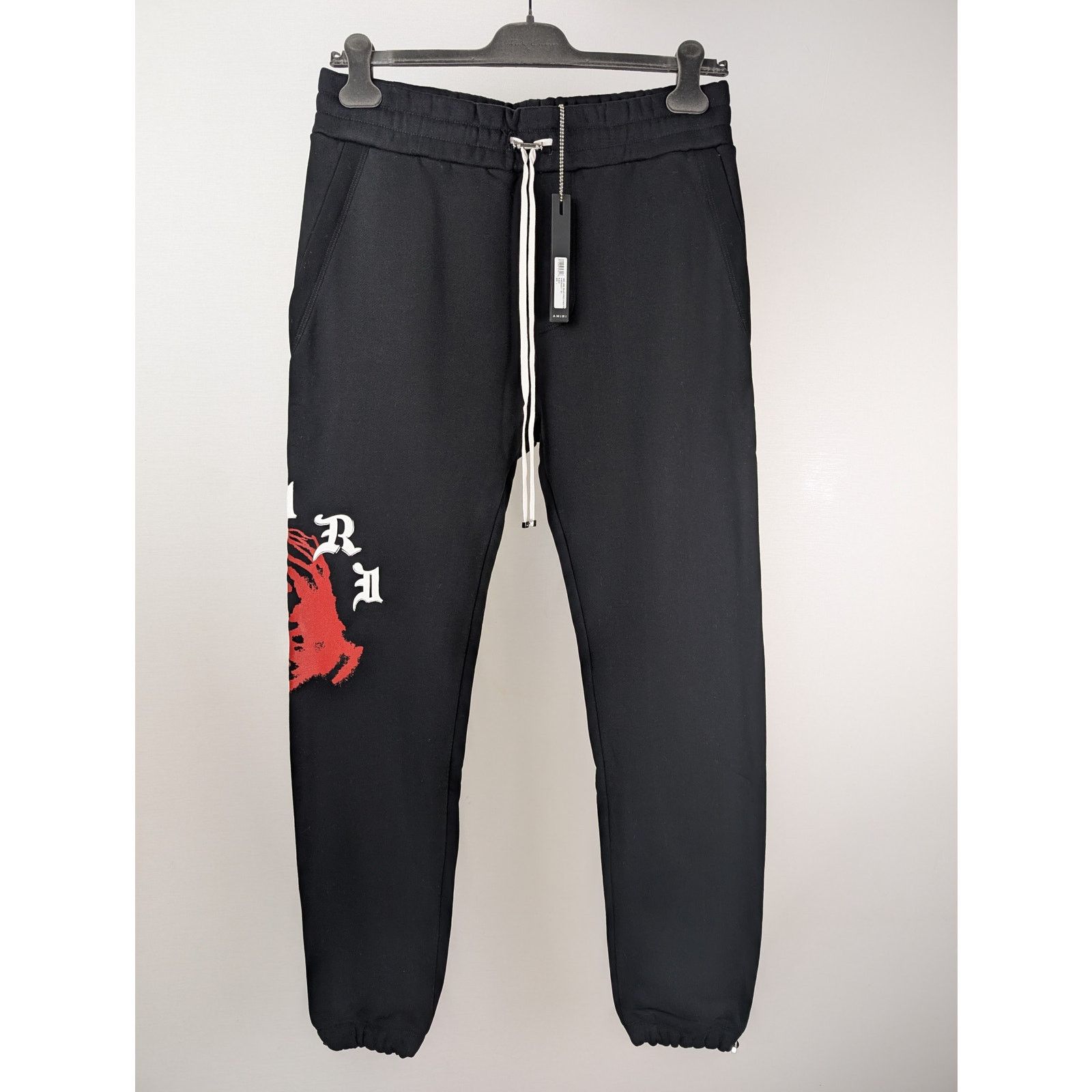 Amiri o1rshd1 Wes Lang Solar Kings Sweatpant in Black Size US 34 / EU 50 - 1 Thumbnail