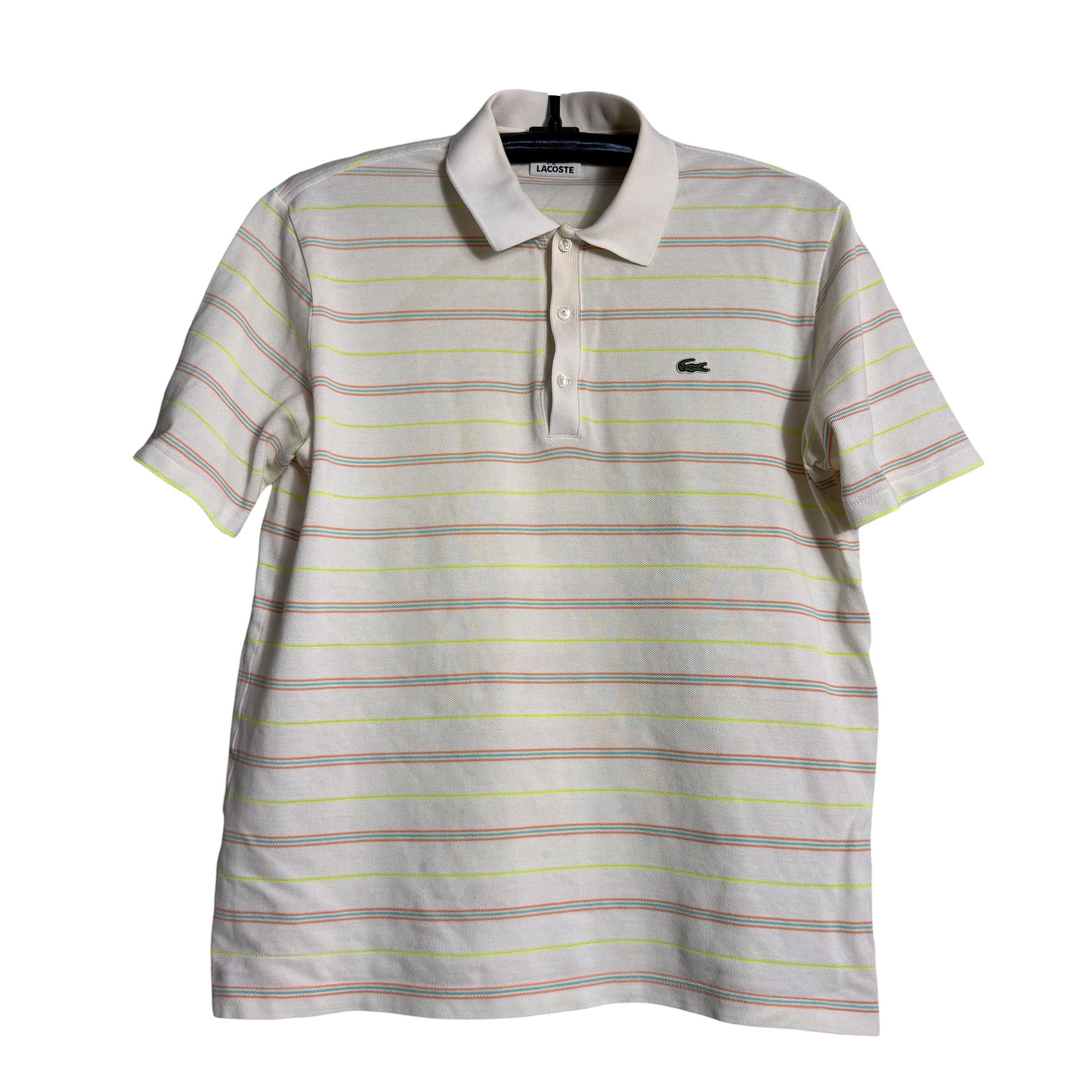 Lacoste 🔥RARE🔥Vintage Lacoste Stripes Polo Shirt Made In Japan Size US XL / EU 56 / 4 - 1 Thumbnail