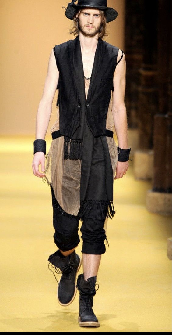 Ann Demeulemeester Ann Demeulemeester 🇮🇹 asphalt blk blister leather boots 8 NEW Size US 8 / EU 41 - 8 Thumbnail