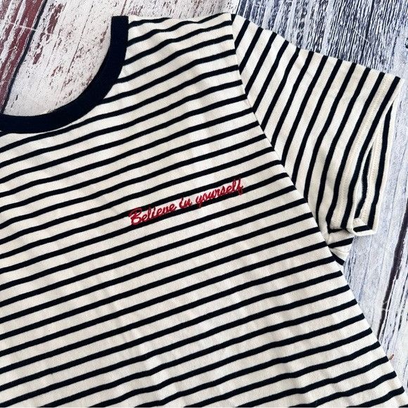 Other PABLO Striped “Believe in Yourself” T-Shirt Size S / US 4 / IT 40 - 2 Thumbnail