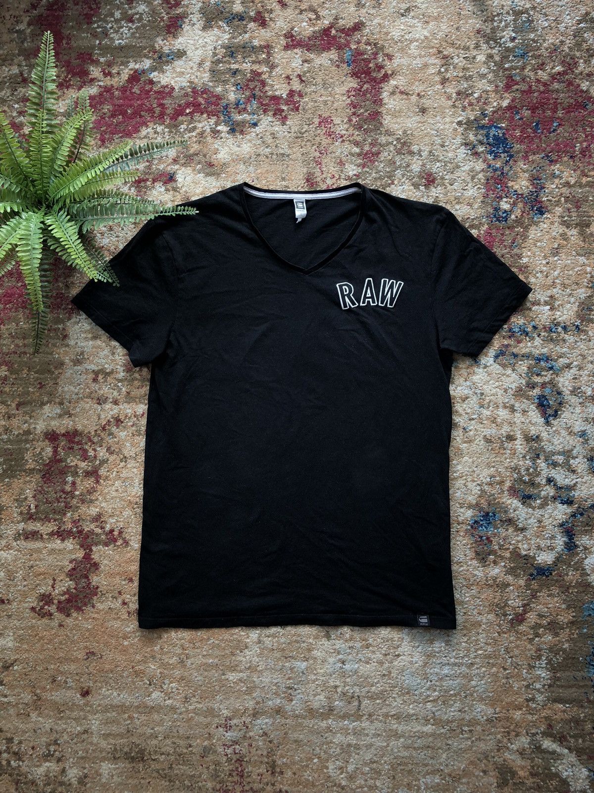 G-Star × Vintage 90’s G STAR RAW RETRO V-NECK AVANT-GARDE Y2K TEE Size US XL / EU 56 / 4 - 1 Thumbnail