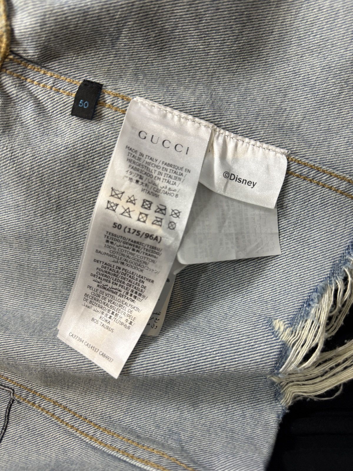 Gucci Gucci x Disney Donald Duck “FLASH” Denim Vest Size US M / EU 48-50 / 2 - 4 Thumbnail