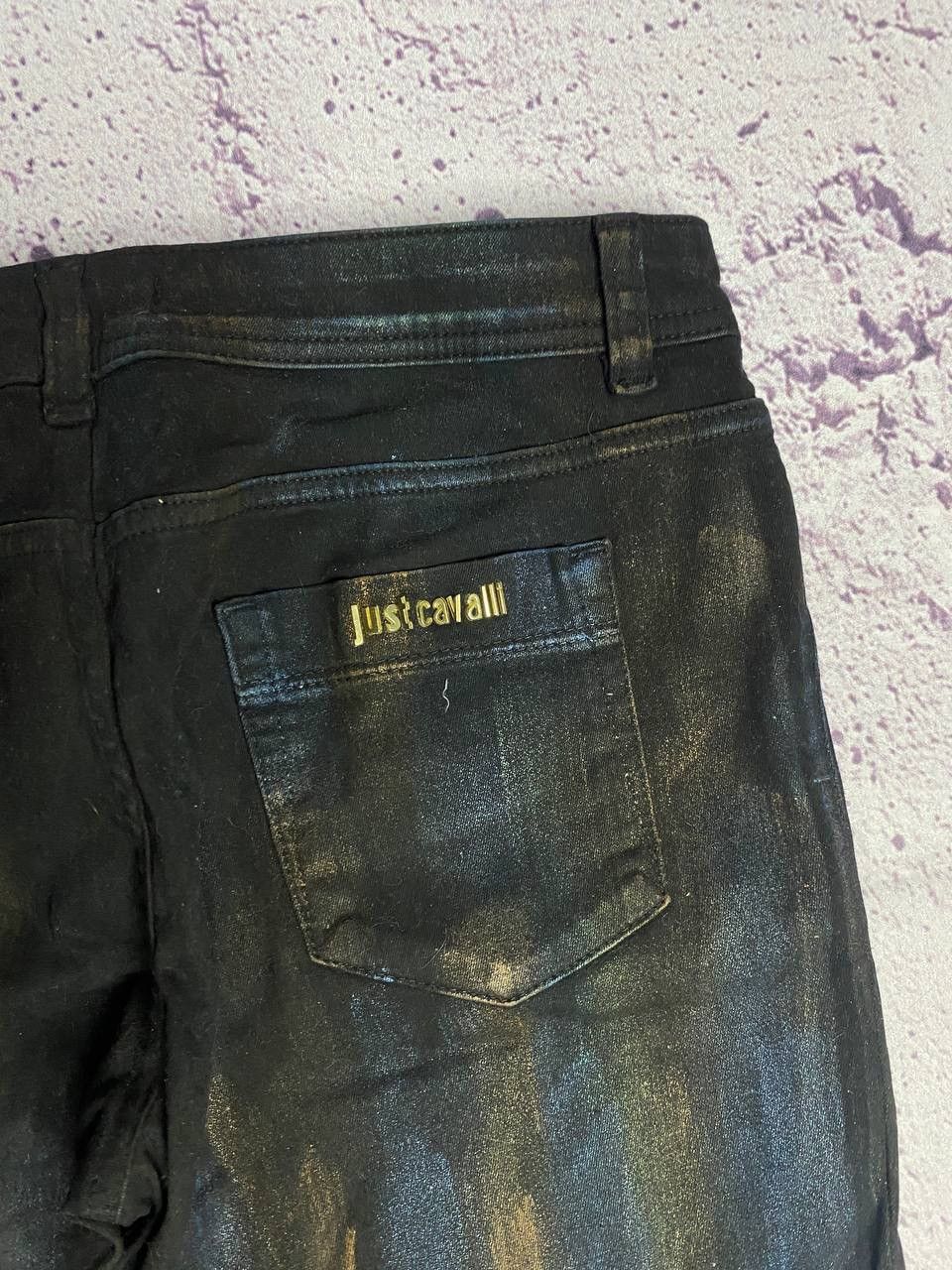 Just Cavalli Women's Just Cavalli Paisley Pattern Flared Denim Pants Size 29" - 4 Thumbnail
