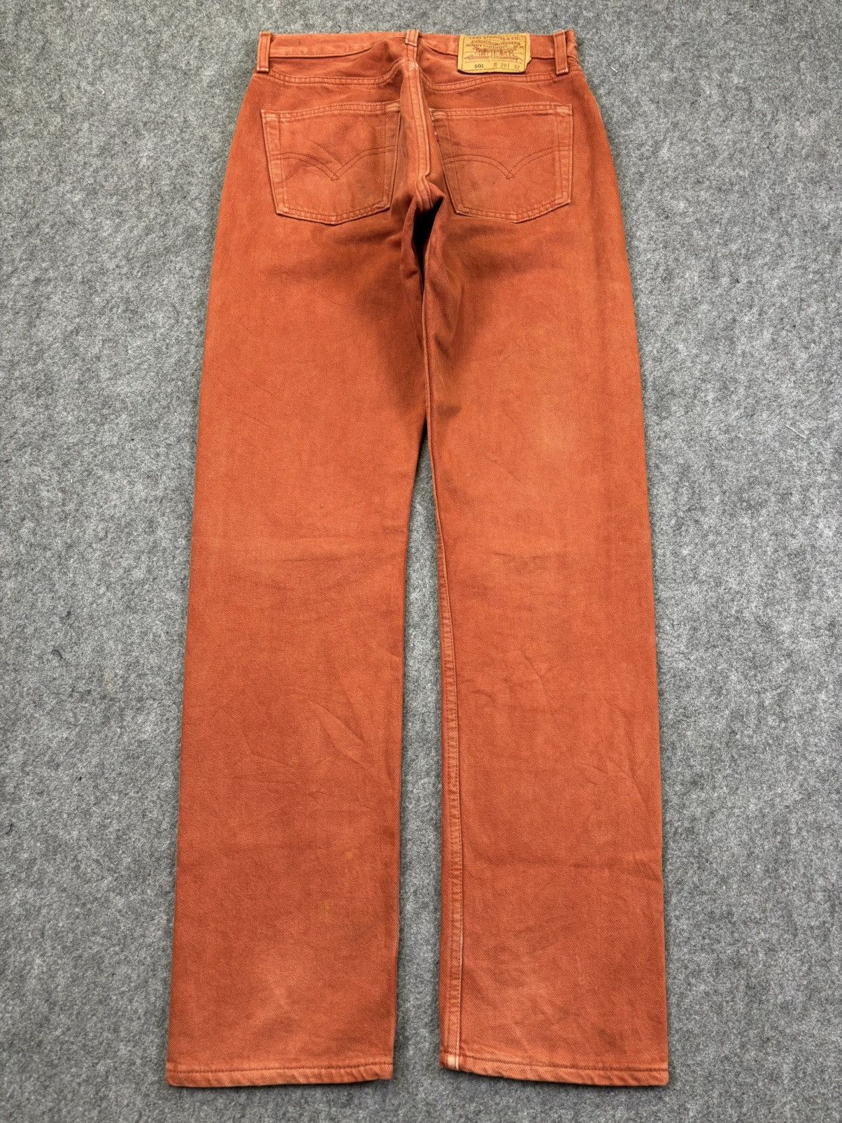Levi's 💥Archival💥Vintage 90s Levis 501 Light Brown Denim F965 Size 28" / US 6 / IT 42 - 15 Thumbnail